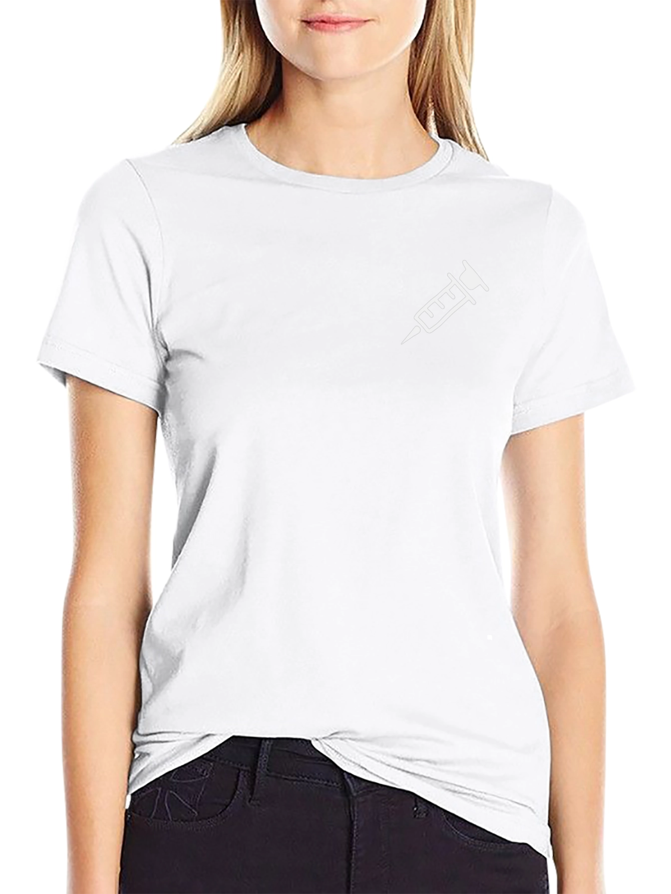 Mens Black T-Shirt with Syringe Graphic