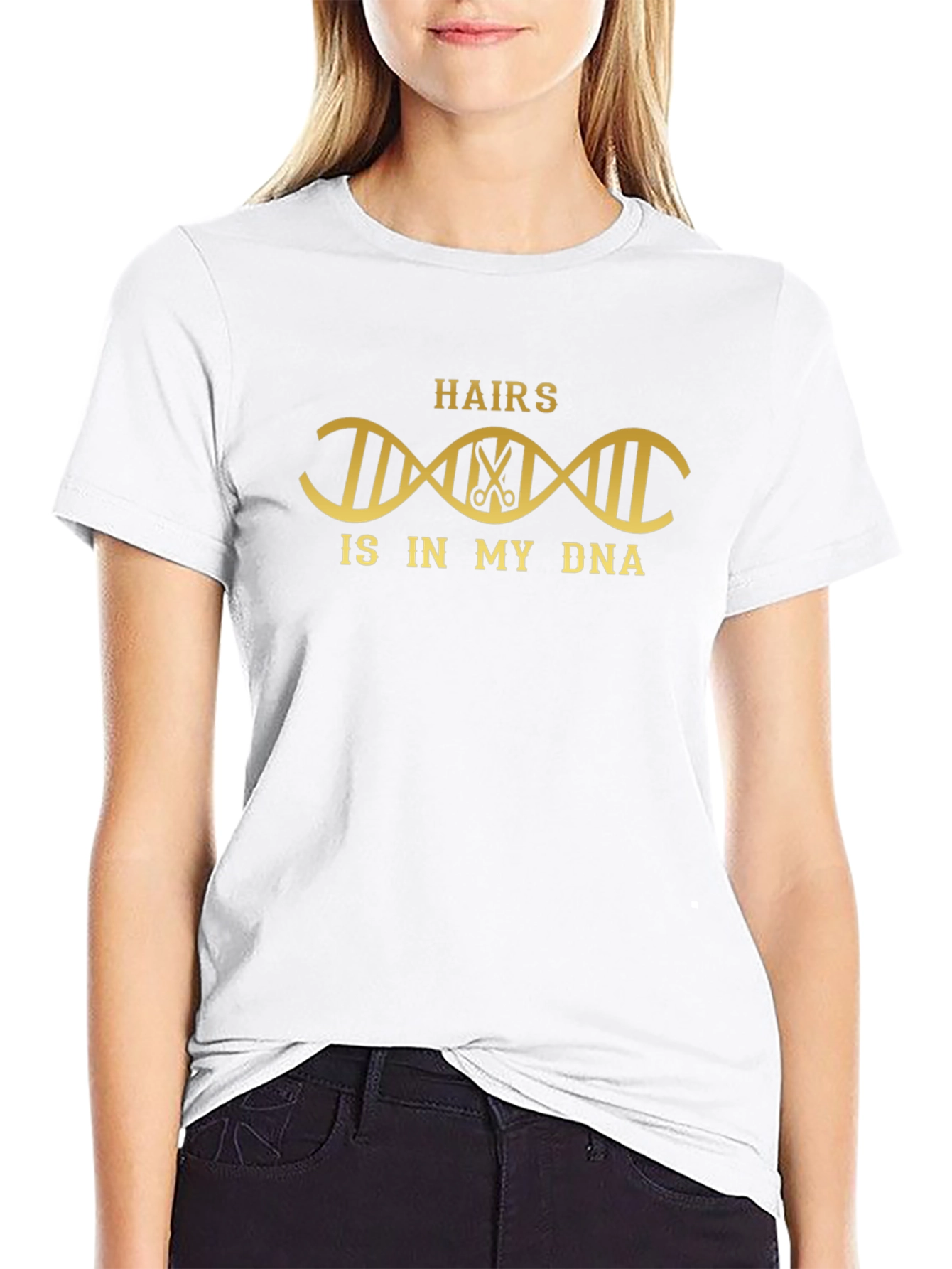 Hairs is in my DNA T-Shirt - Black