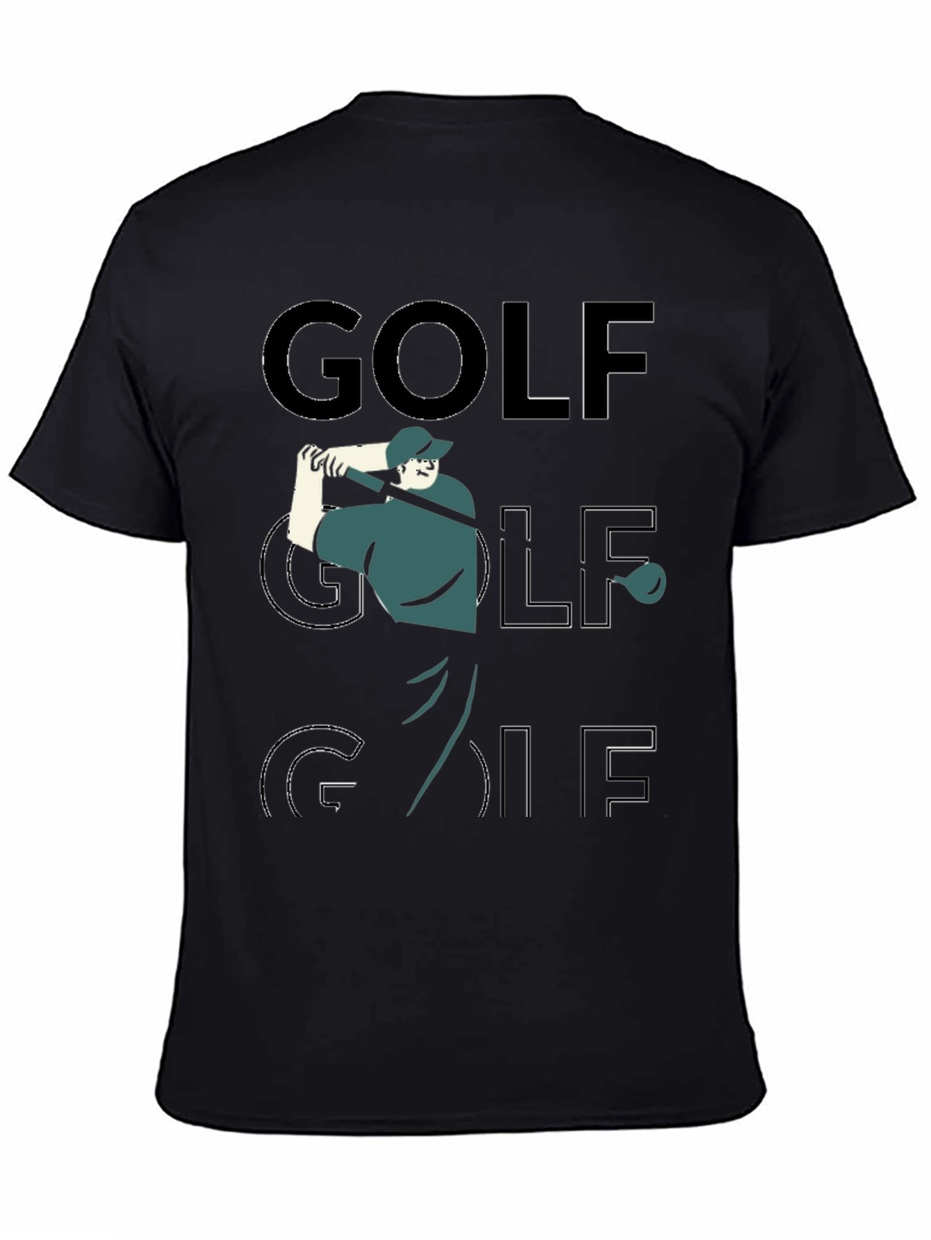 Golf Graphic Tee - Black
