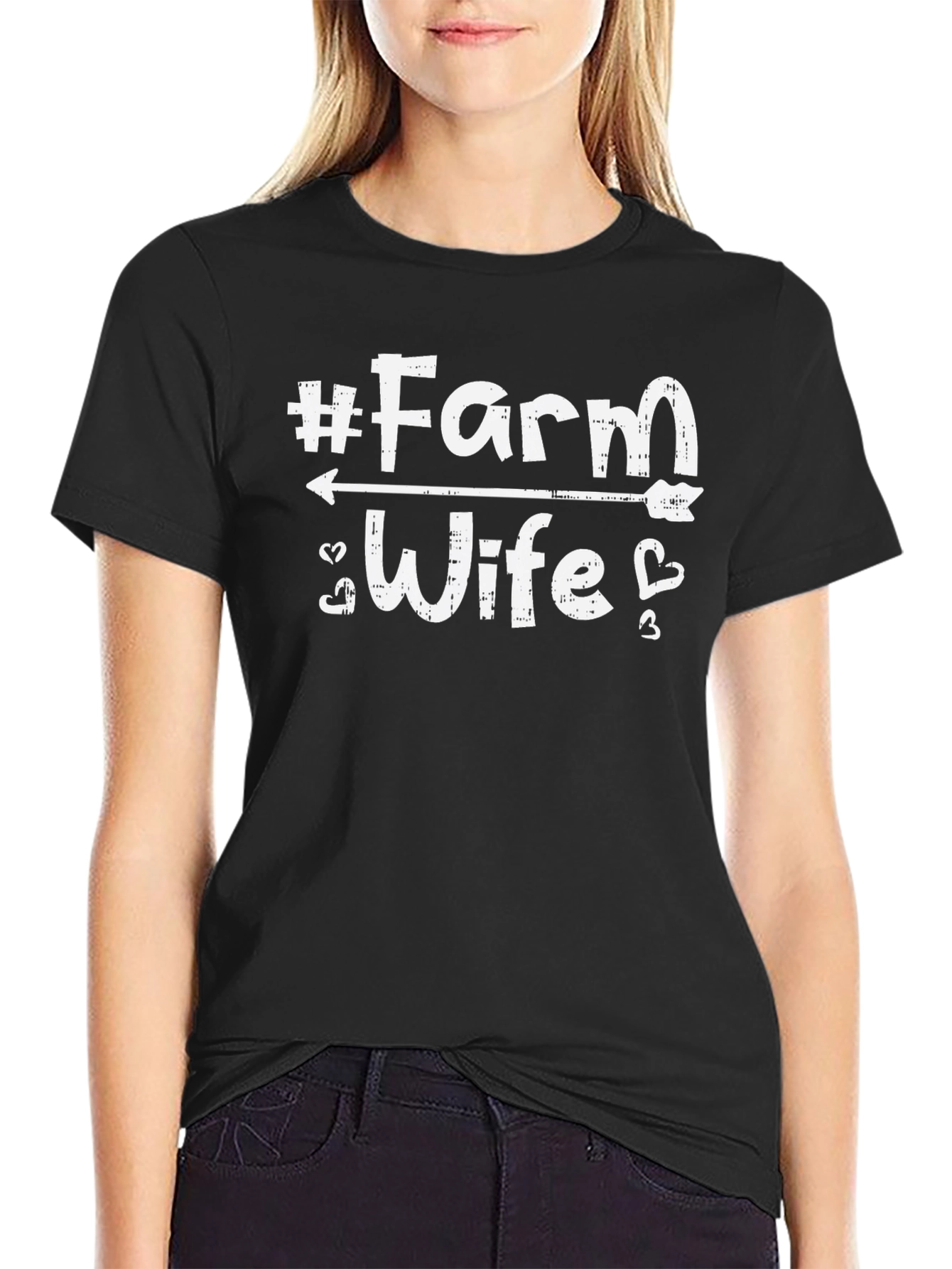 Farm Wife T-Shirt - Black