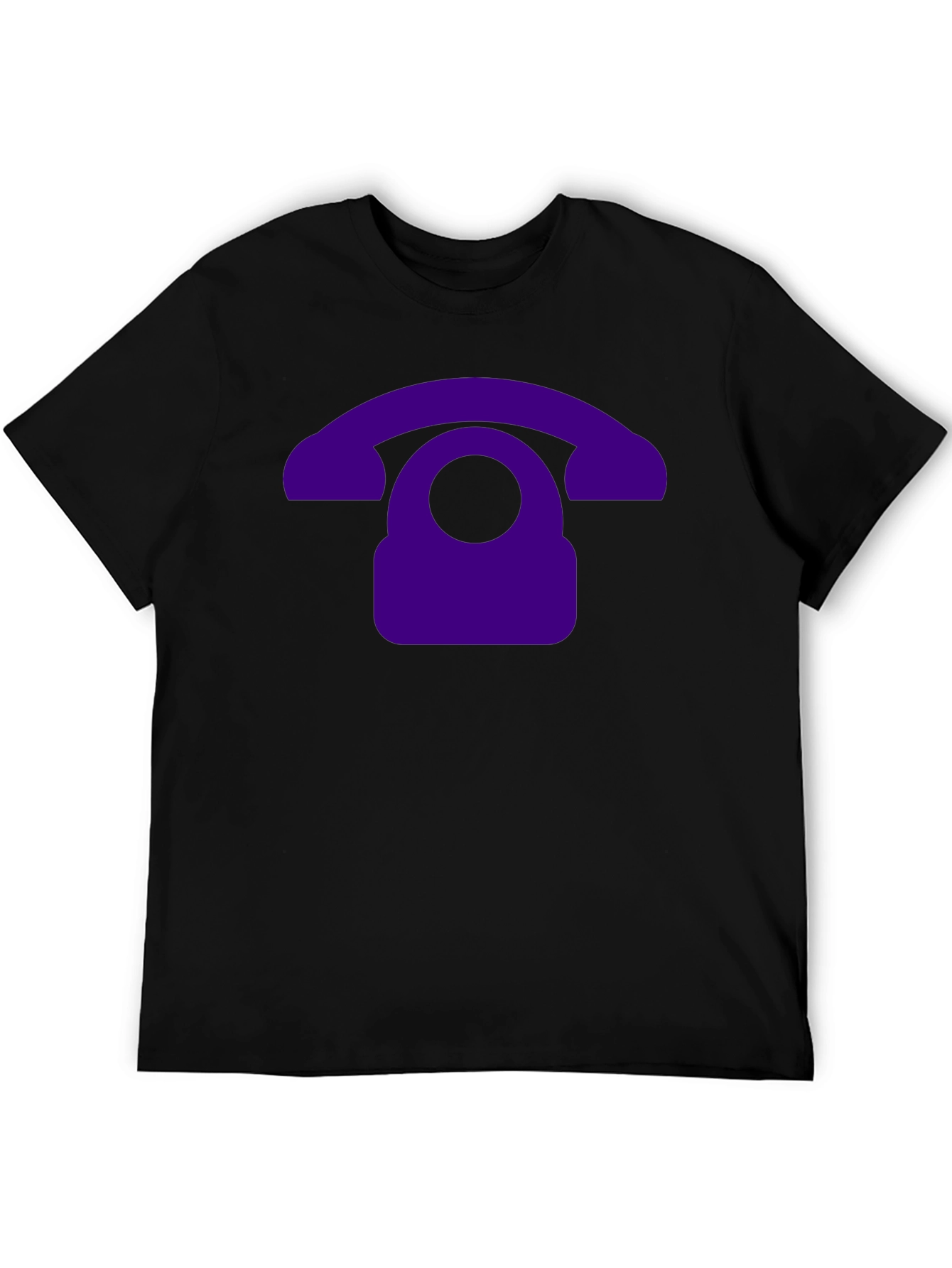 Retro Purple Phone Graphic T-Shirt
