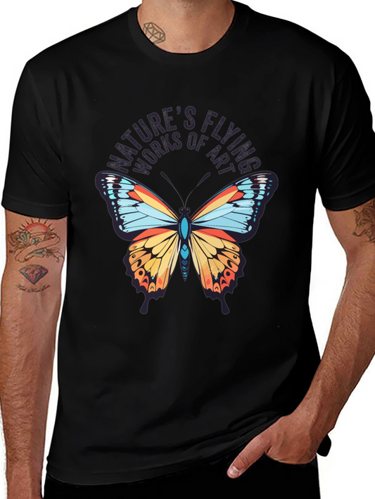 Natures Flying Works of Art Black T-Shirt