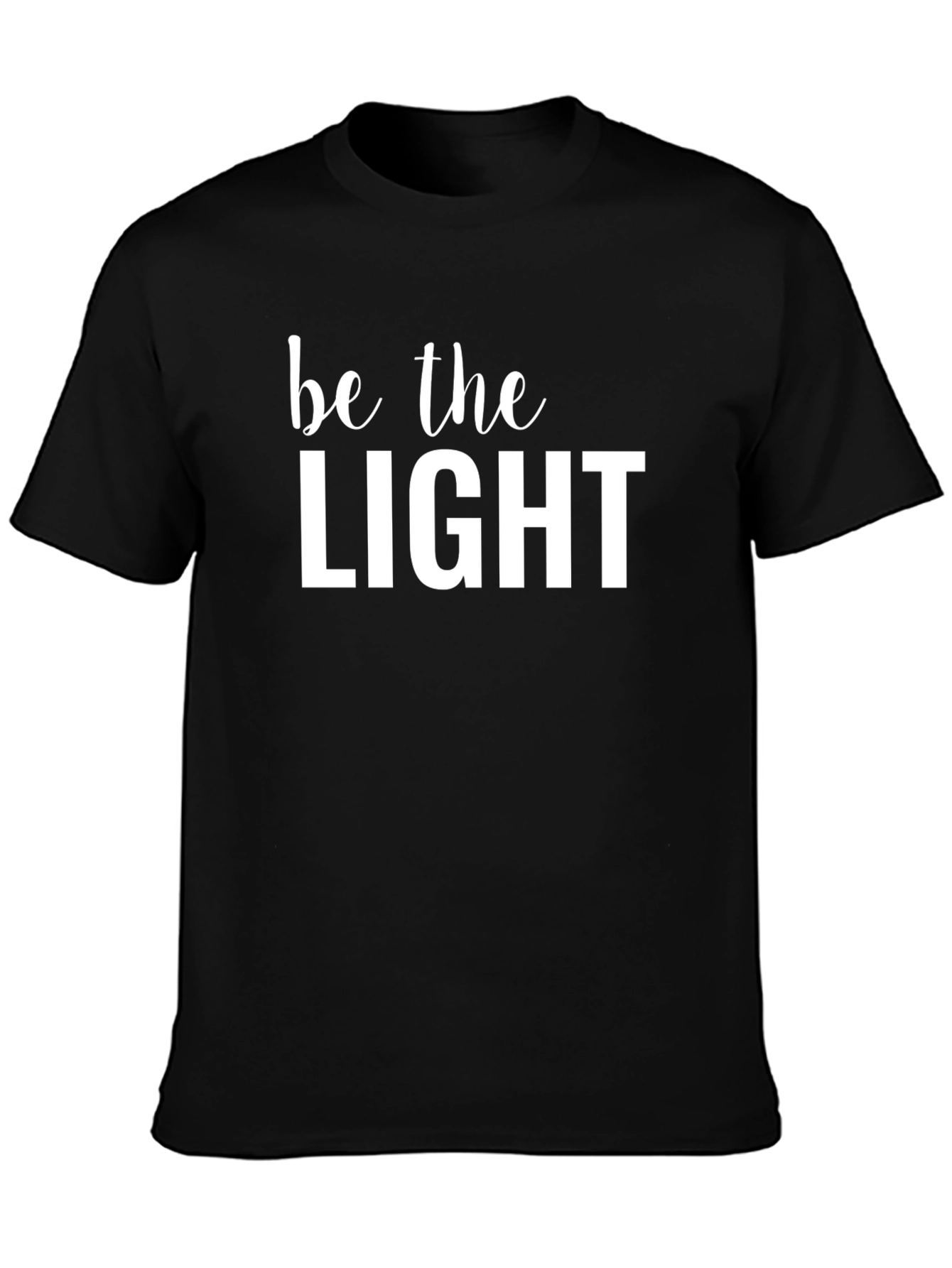 Be the Light Graphic Tee - Inspirational Cotton T-Shirt
