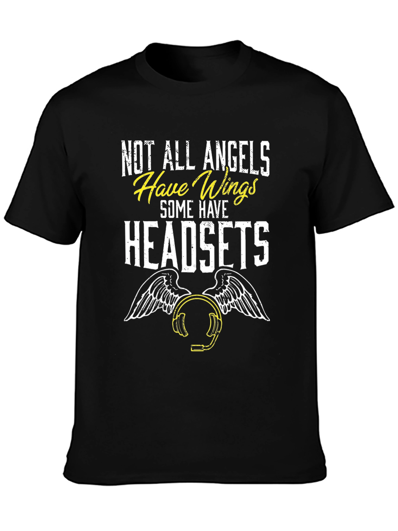 Angel Headset T-Shirt - Funny Aviation Gift