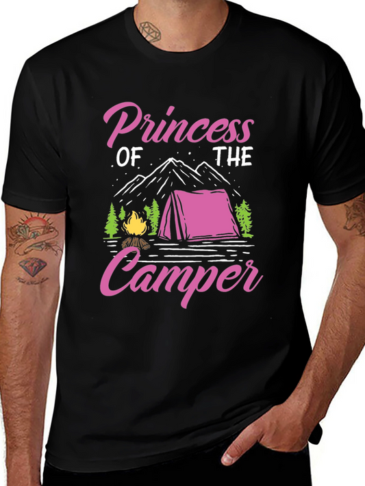 Princess of the Camper Black T-Shirt