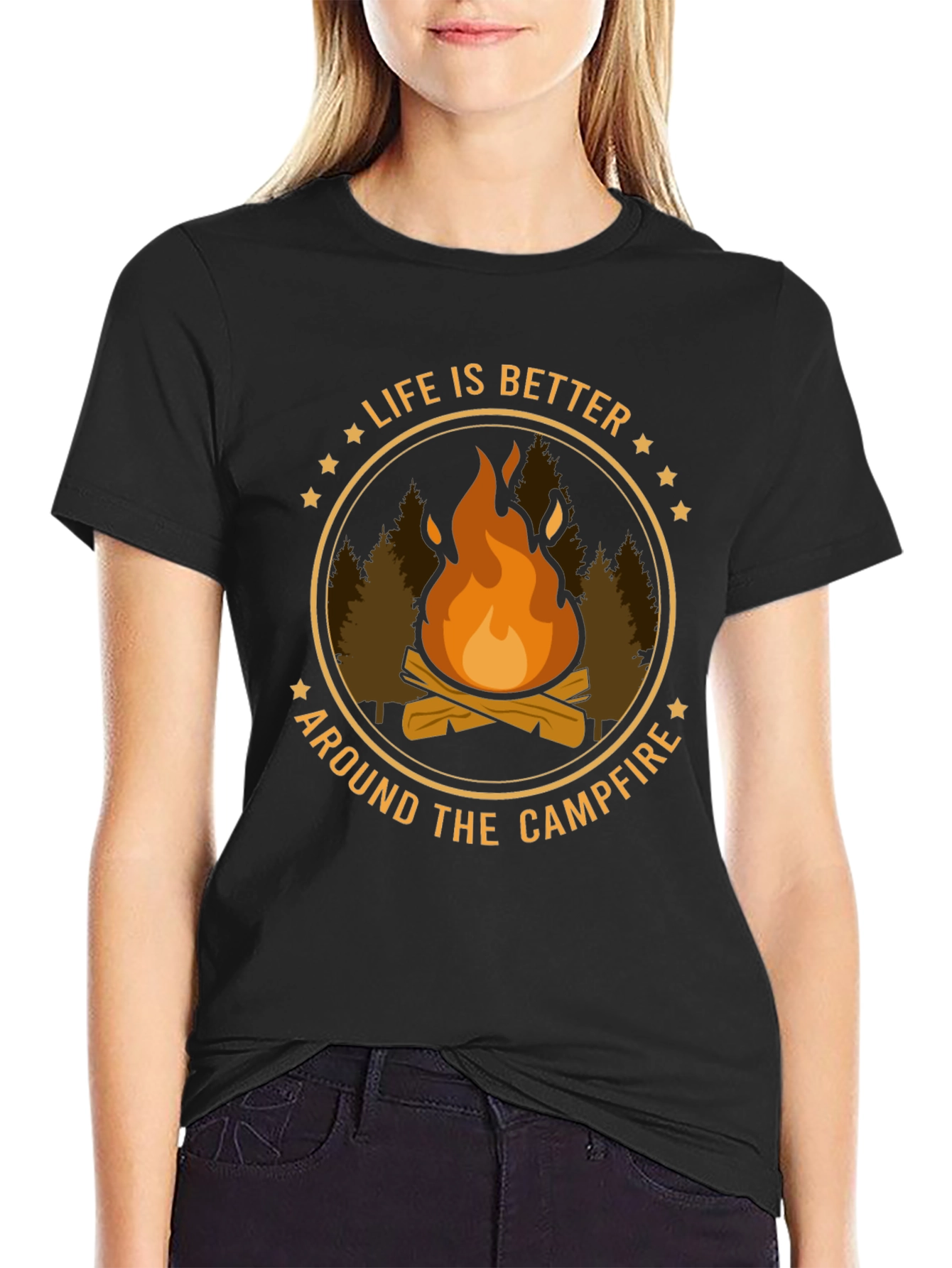 Life Is Better Around The Campfire Graphic Tee