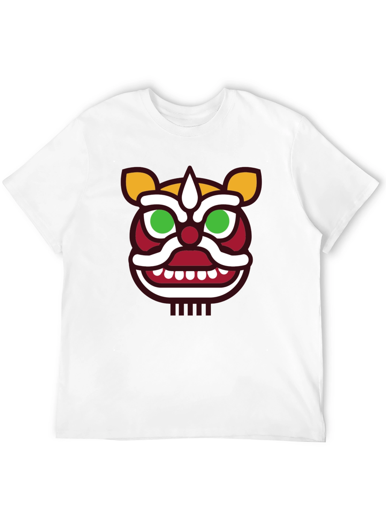 Lion Dance Graphic Tee - Mens Black T-Shirt