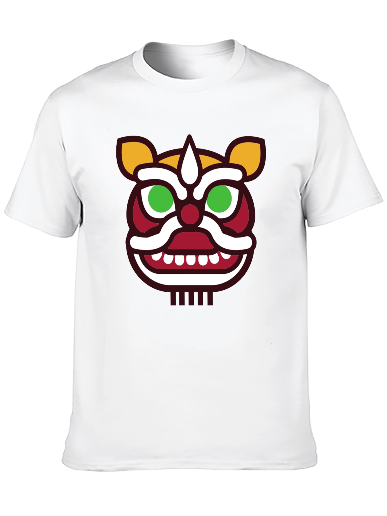 Lion Dance Graphic Tee - Mens Black T-Shirt