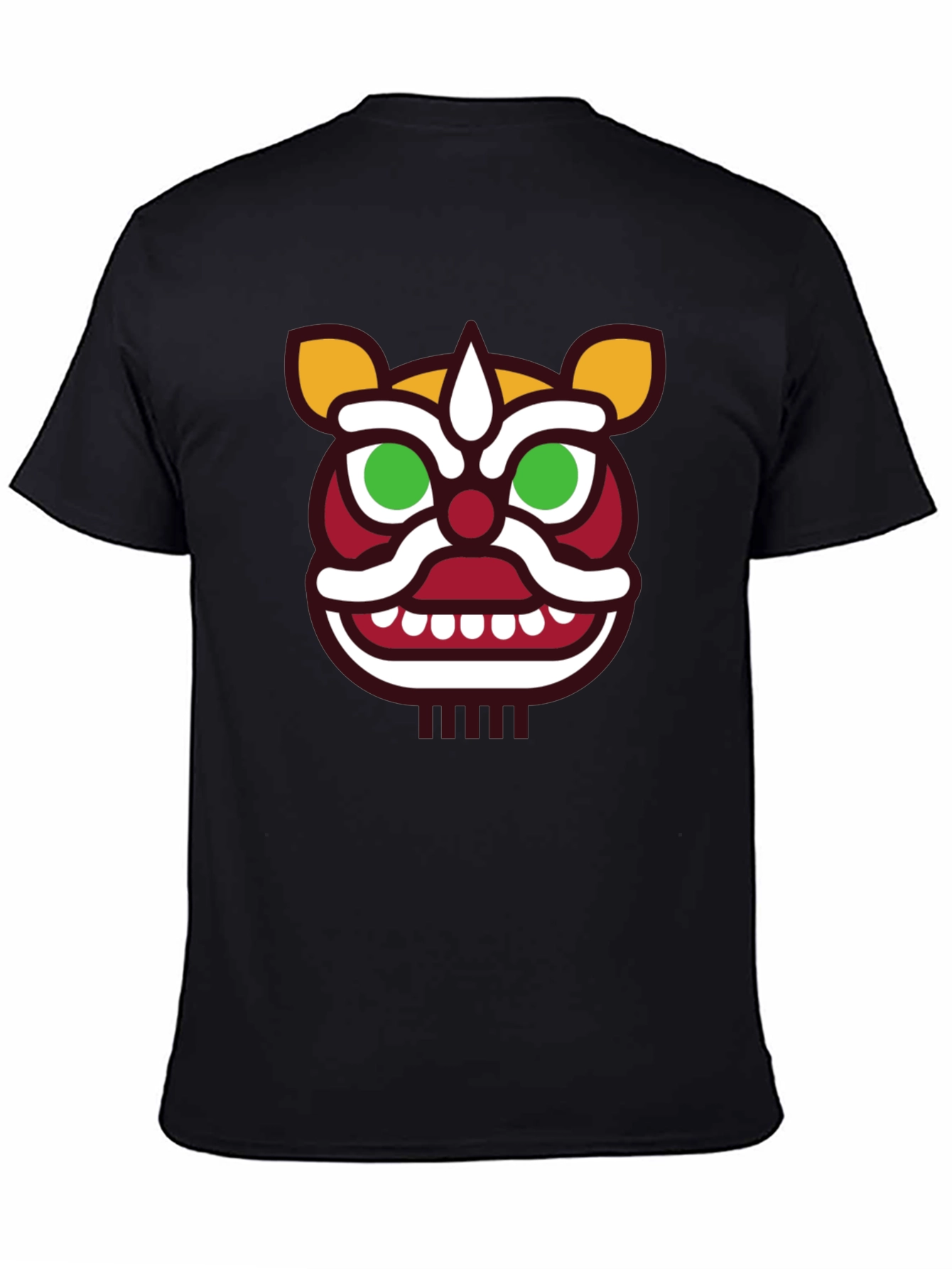 Lion Dance Graphic Tee - Mens Black T-Shirt