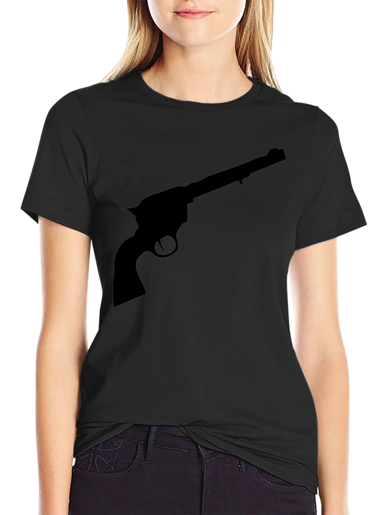 Silhouette Revolver Black T-Shirt