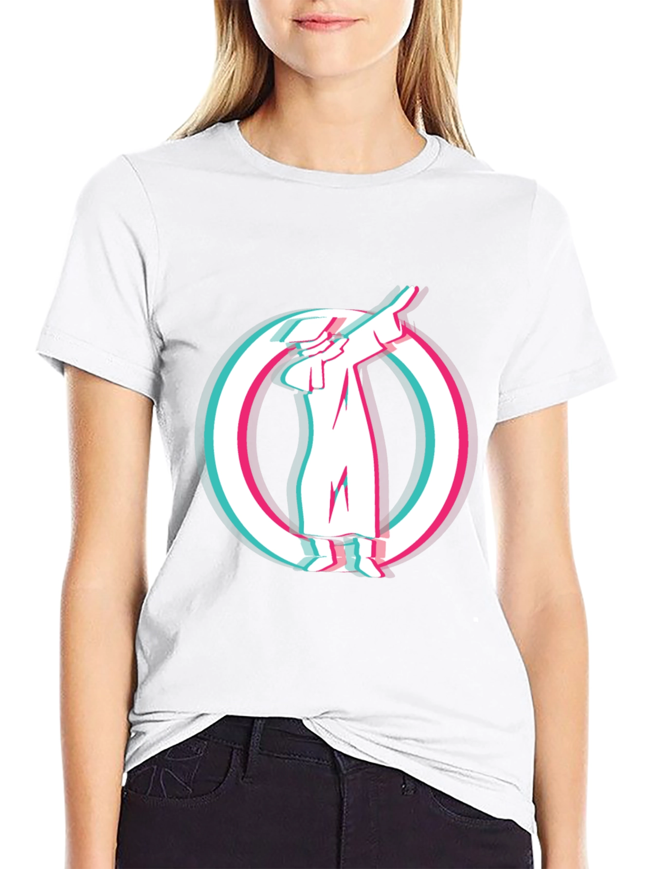 Dabbing Figure Graphic T-Shirt