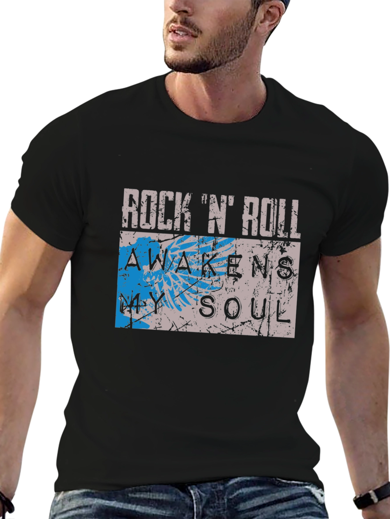 Rock N Roll Awakens Soul Graphic Tee