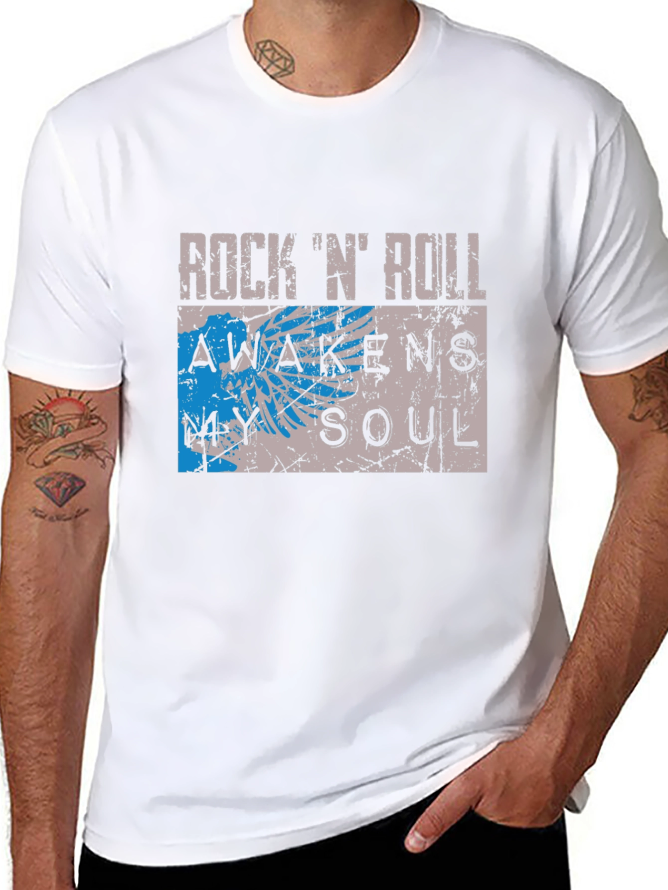 Rock N Roll Awakens Soul Graphic Tee
