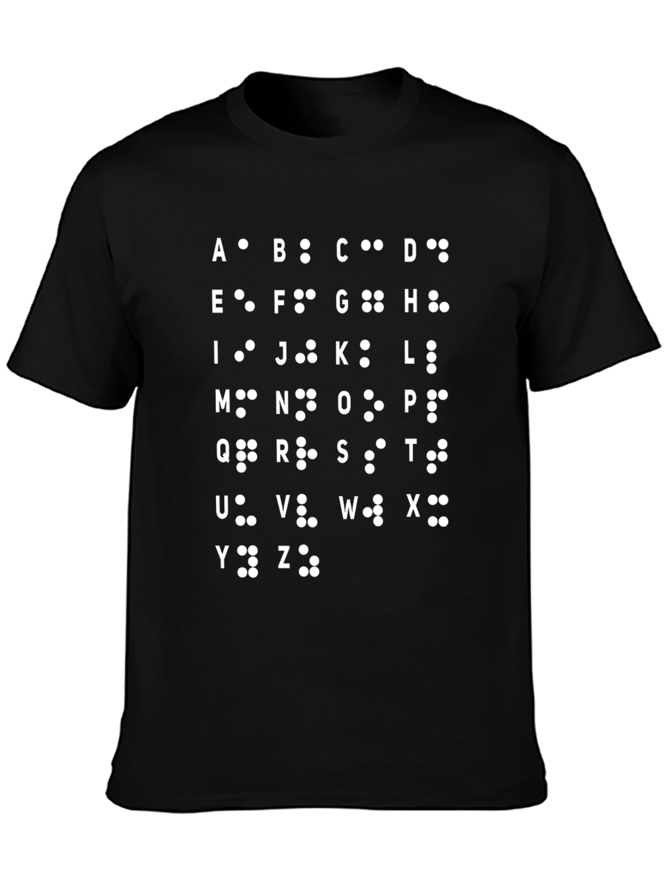 Braille Alphabet T-Shirt | Accessibility Awareness Tee