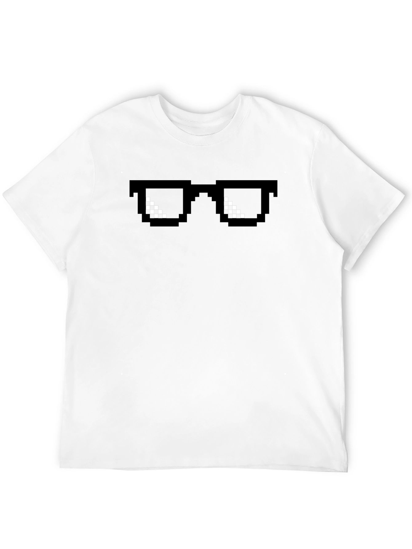 Deal With It Pixel Sunglasses Graphic Tee - Black