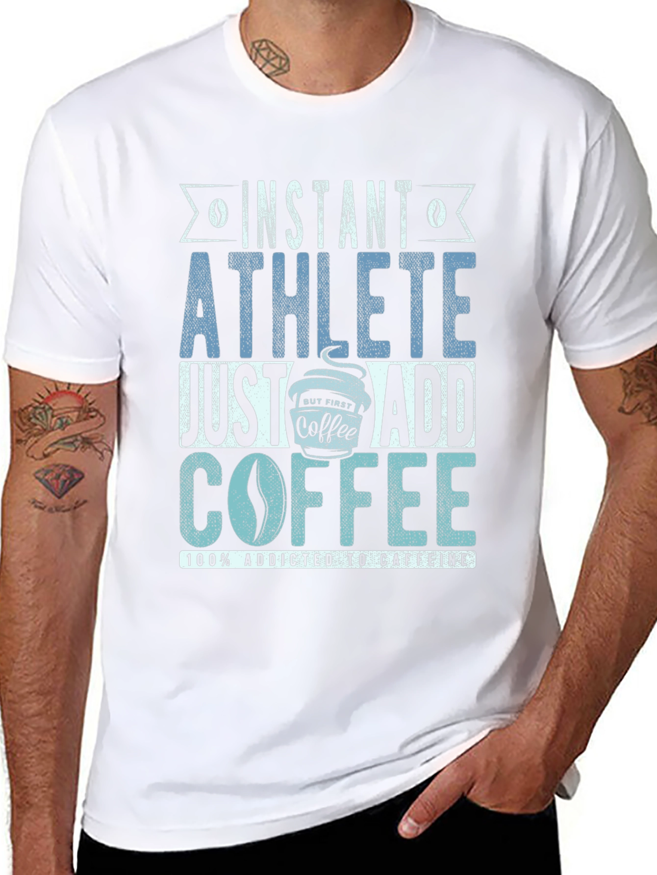 Instant Athlete T-Shirt - Just Add Coffee!