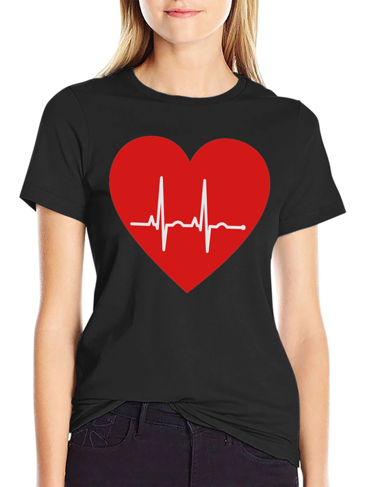 Heartbeat Graphic Tee - Stylish & Comfortable