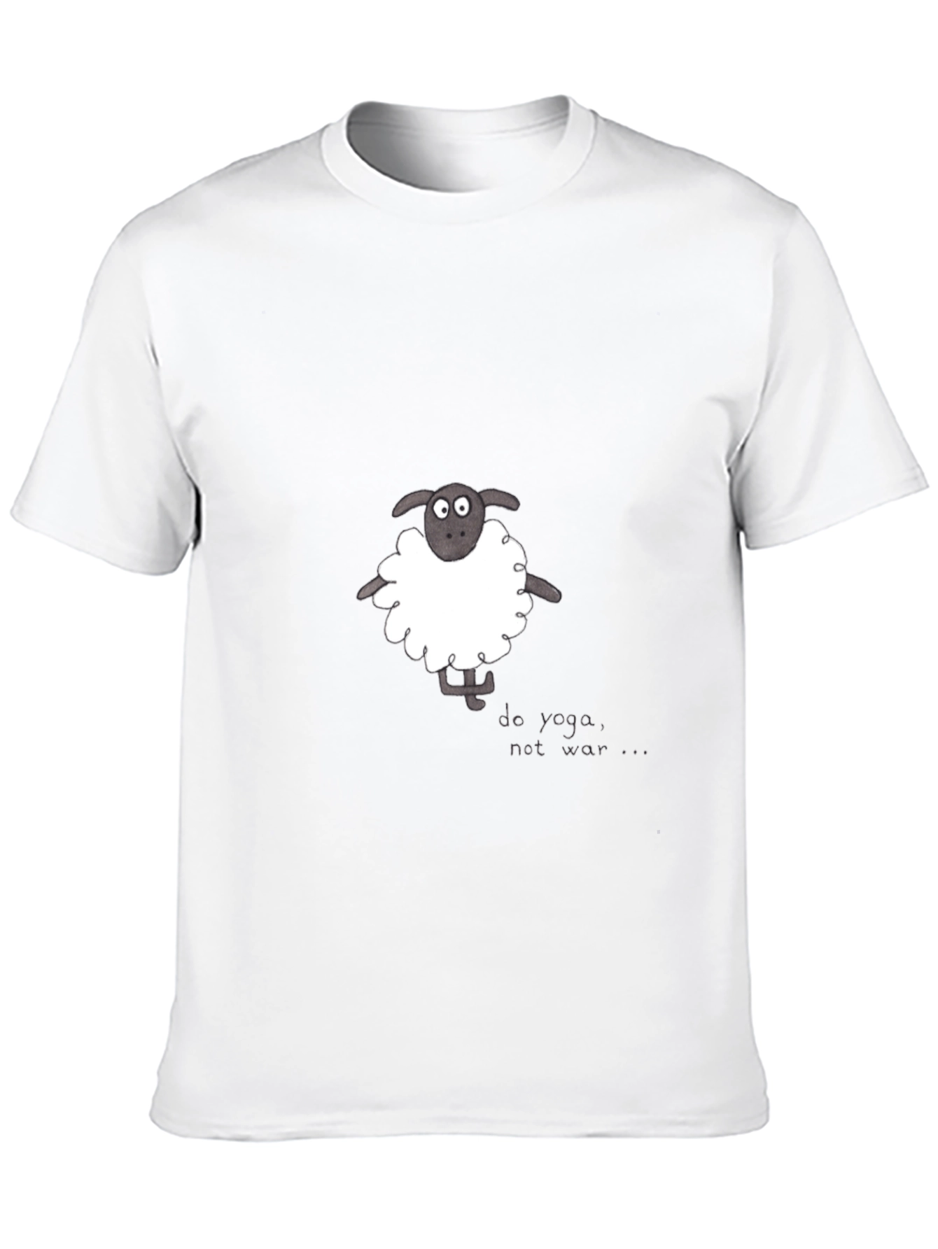 Do Yoga Not War Sheep Graphic Tee