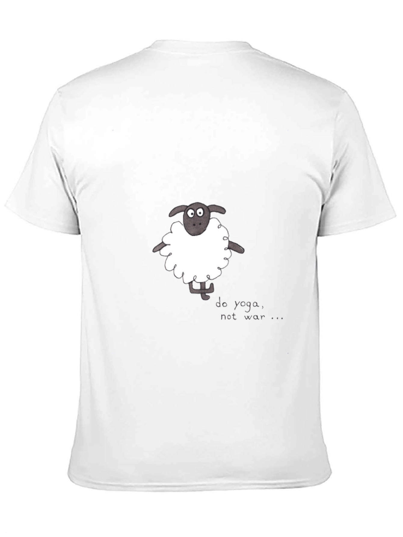 Do Yoga Not War Sheep Graphic Tee