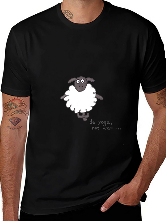 Do Yoga Not War Sheep Graphic Tee