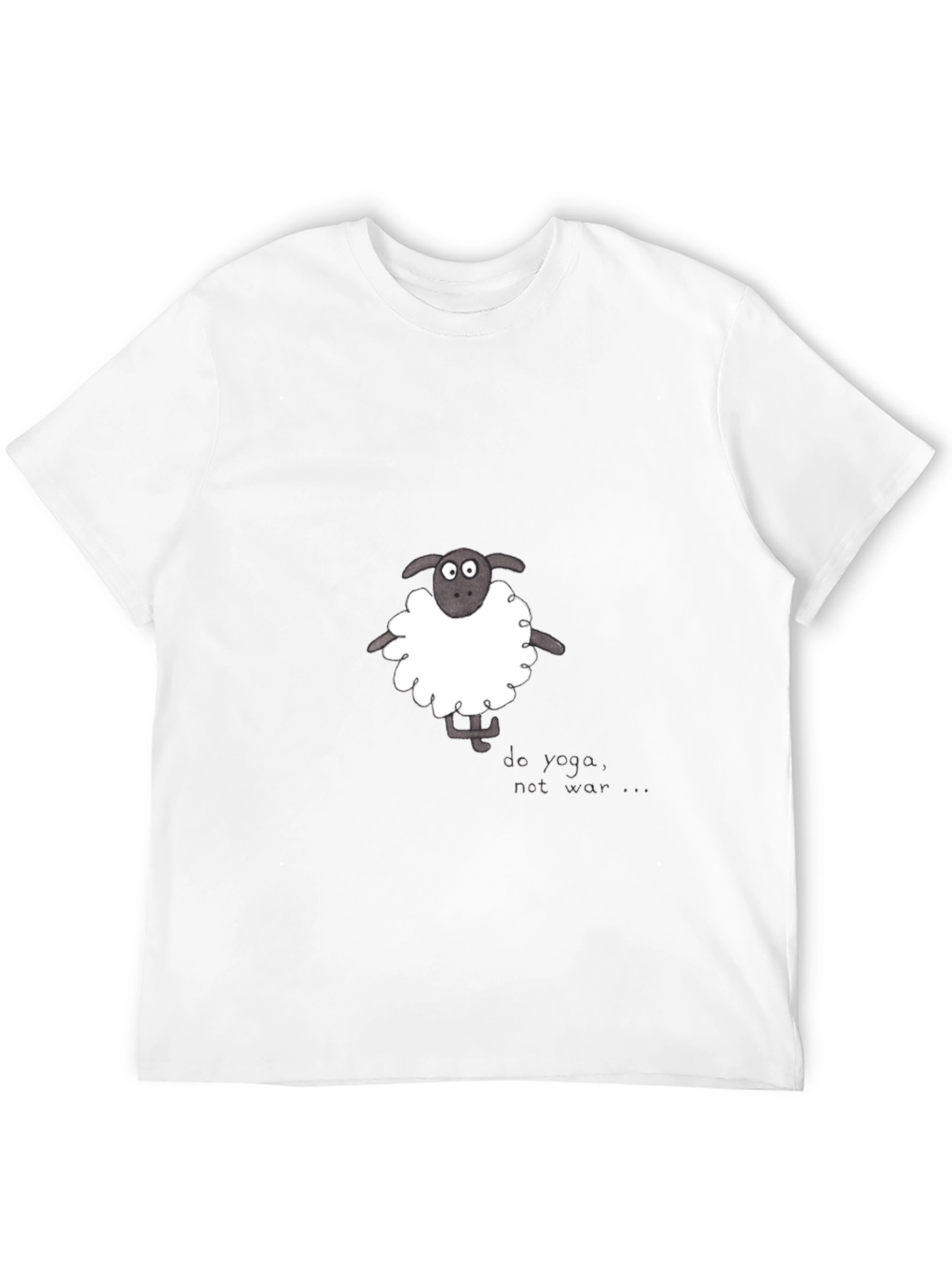 Do Yoga Not War Sheep Graphic Tee