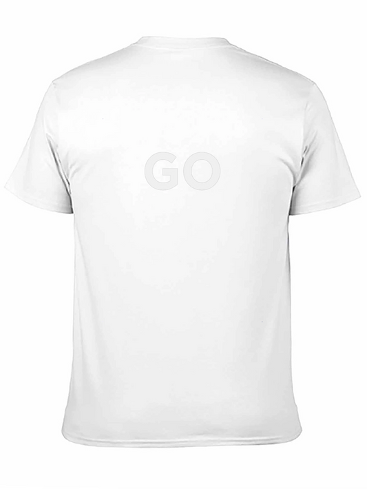 Go T-Shirt - Black Crew Neck Graphic Tee