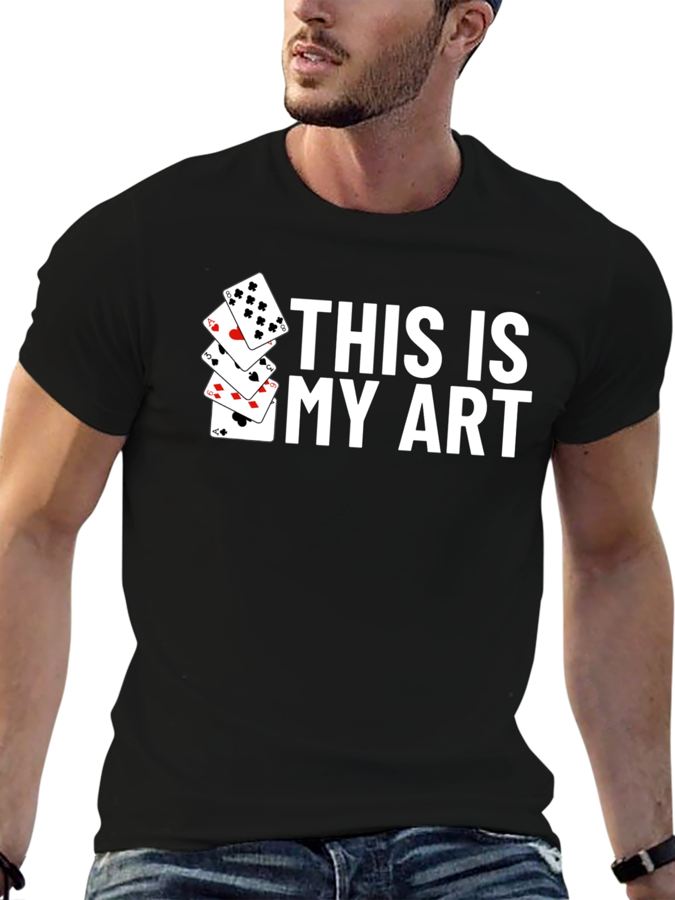 This Is My Art Playing Cards Graphic T-Shirt