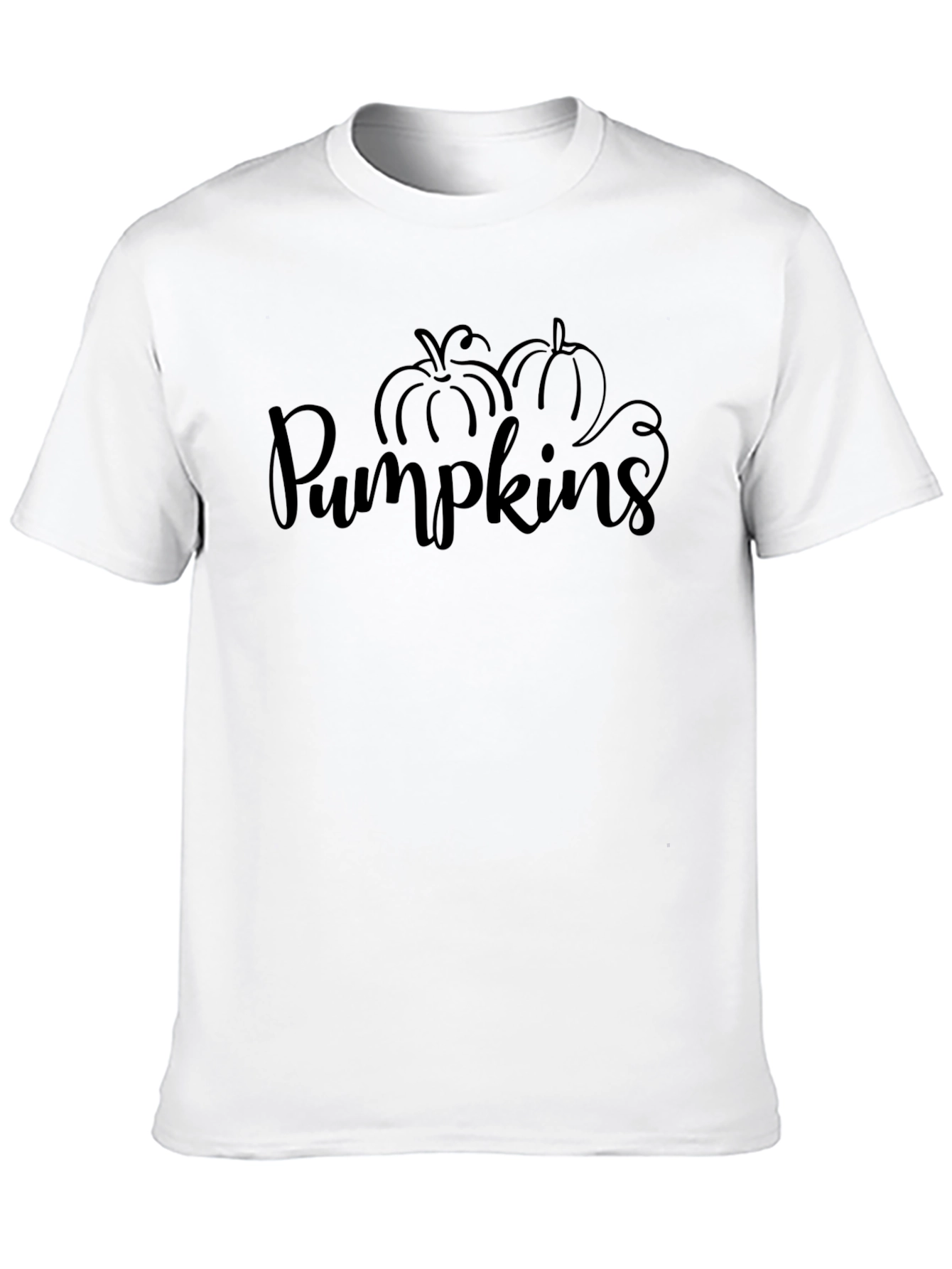 Pumpkins Graphic Print Black Tee