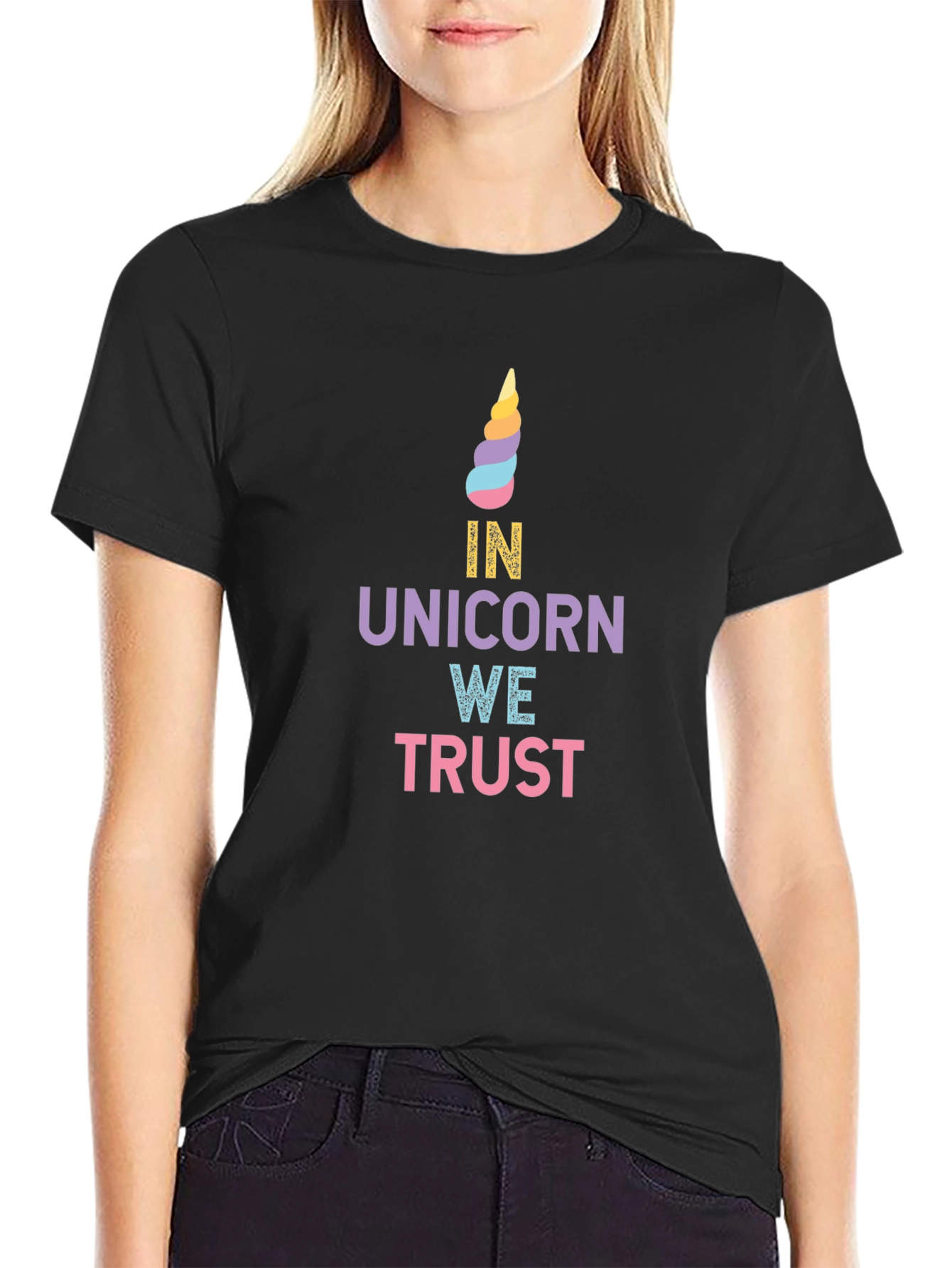 In Unicorn We Trust Graphic T-Shirt