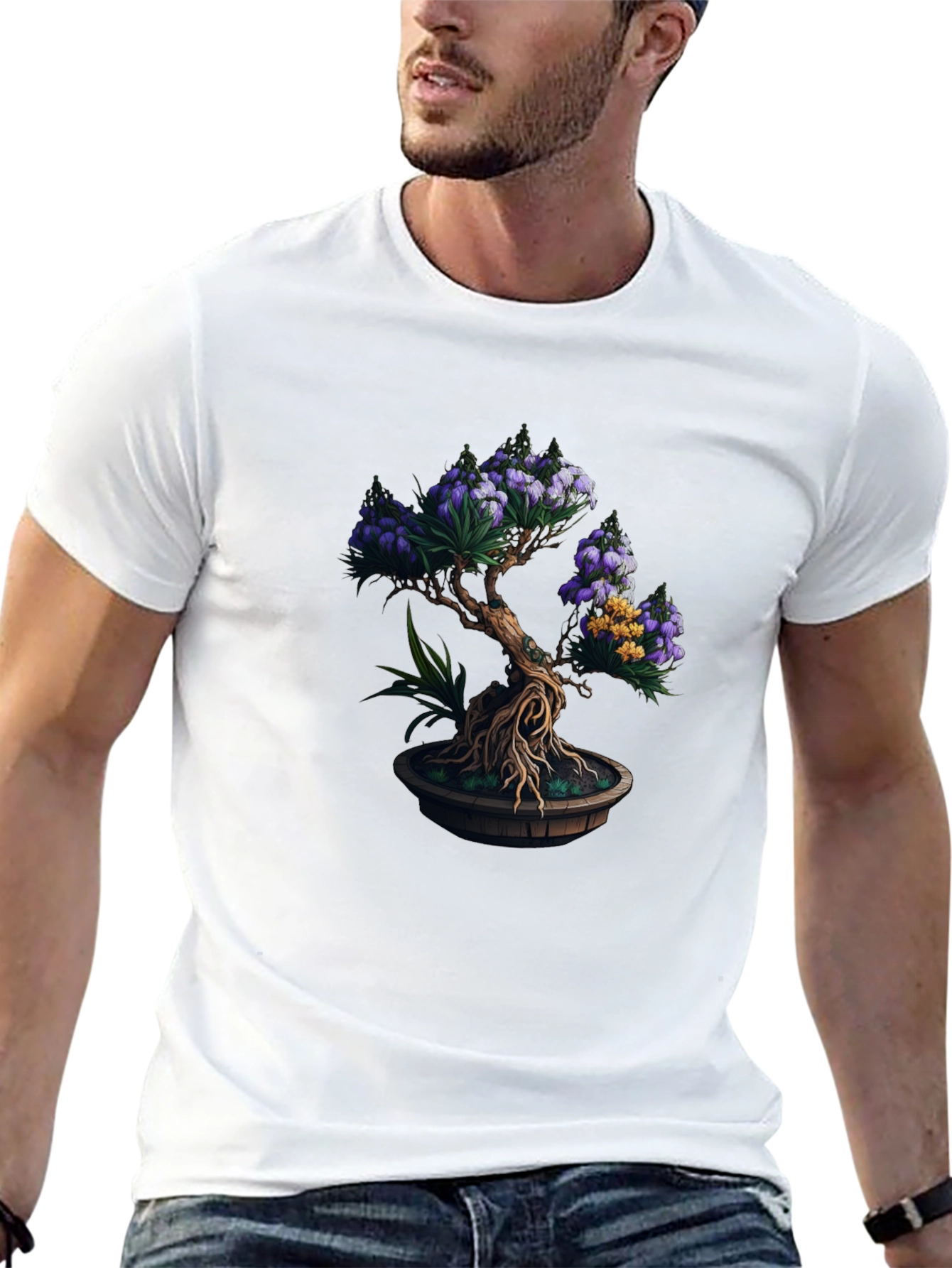 Bonsai Tree Graphic Tee - Nature Inspired Style