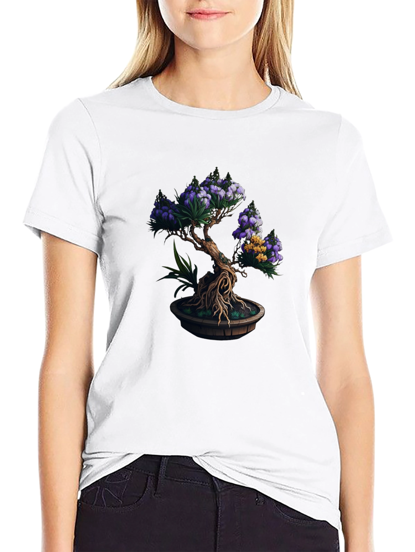 Bonsai Tree Graphic Tee - Nature Inspired Style