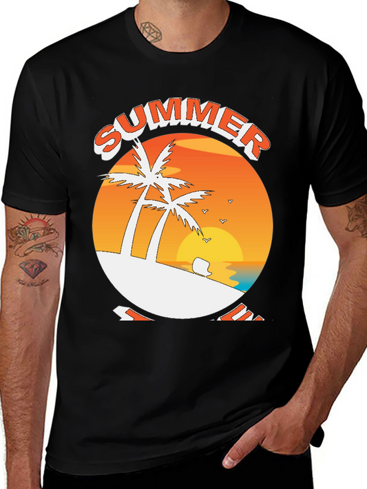 Summer Beach Palm Tree T-Shirt