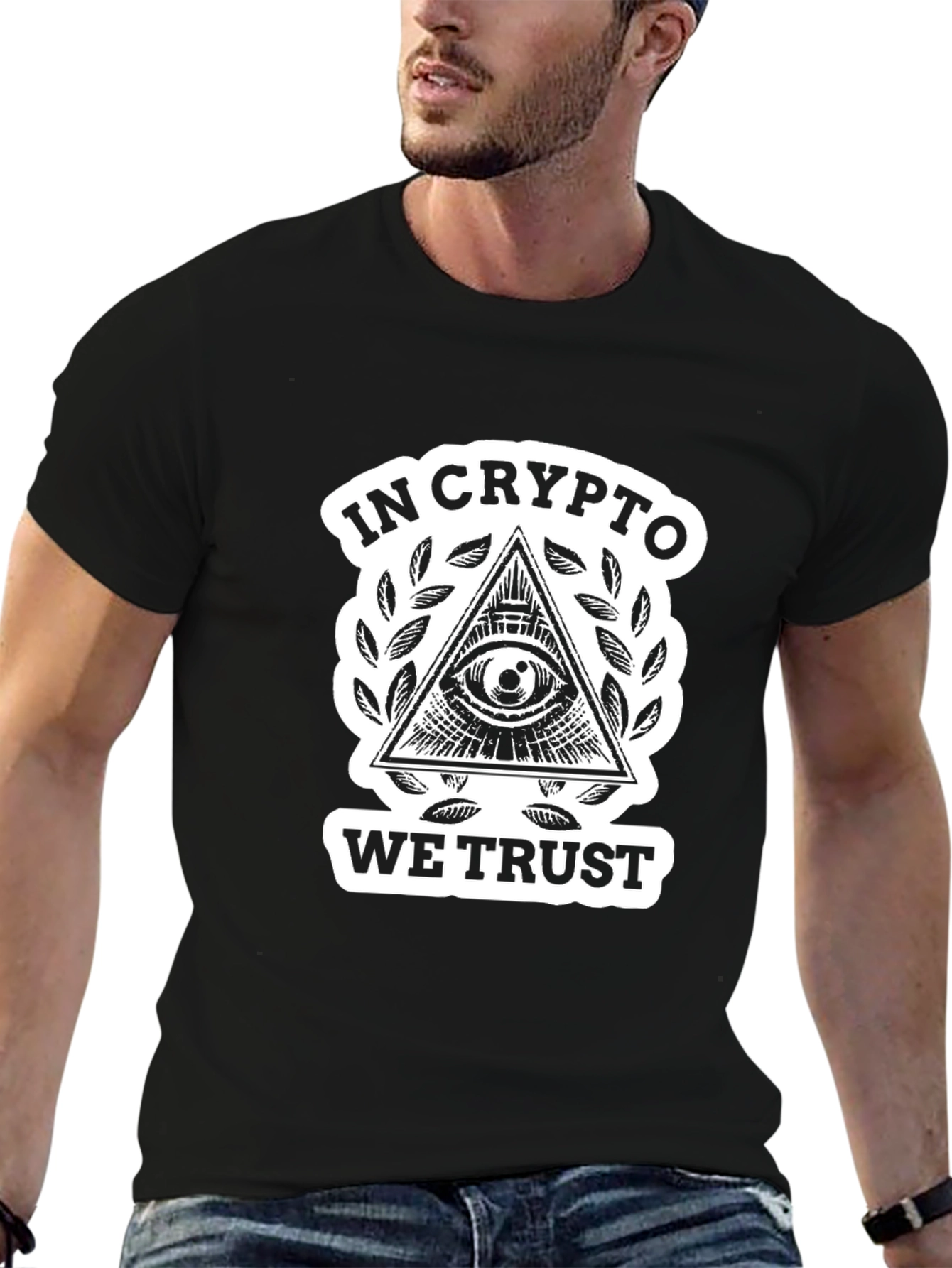 In Crypto We Trust Black T-Shirt