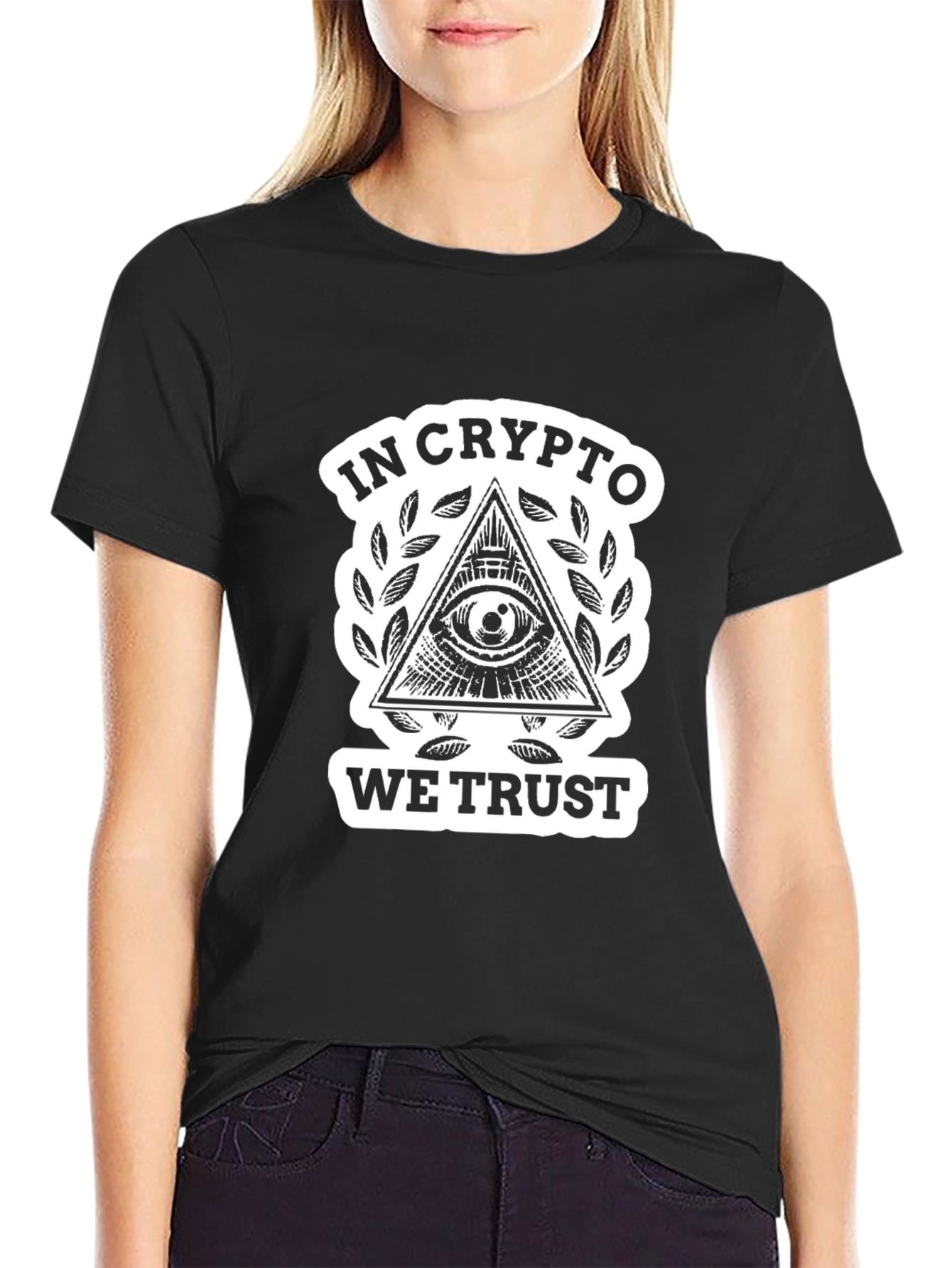 In Crypto We Trust Black T-Shirt