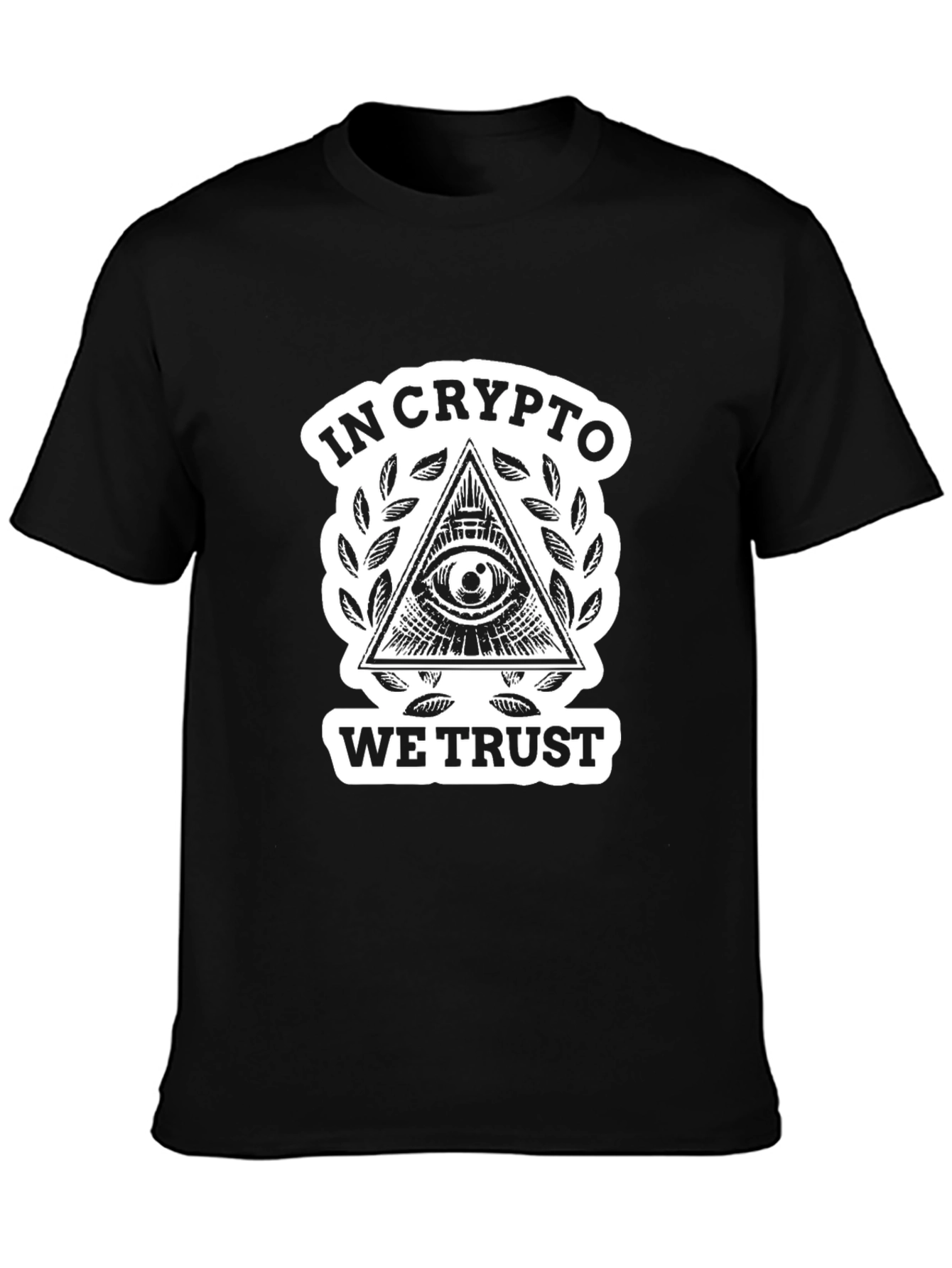 In Crypto We Trust Black T-Shirt