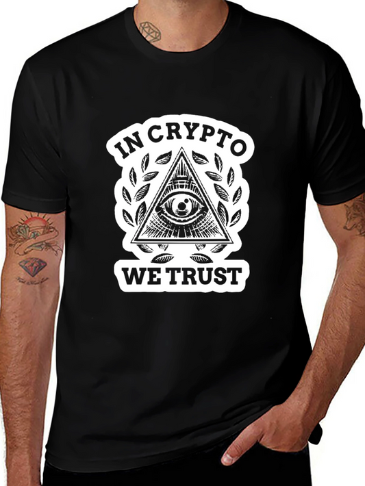 In Crypto We Trust Black T-Shirt