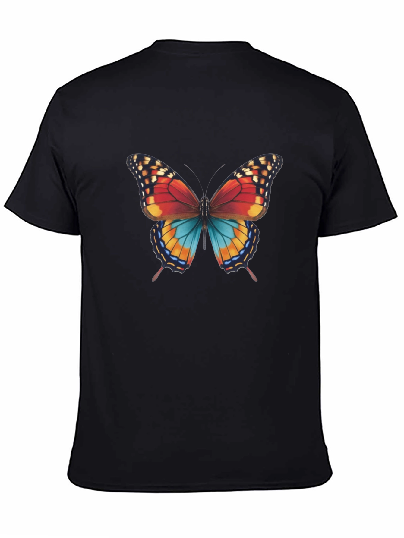 Butterfly Graphic Print Mens T-Shirt