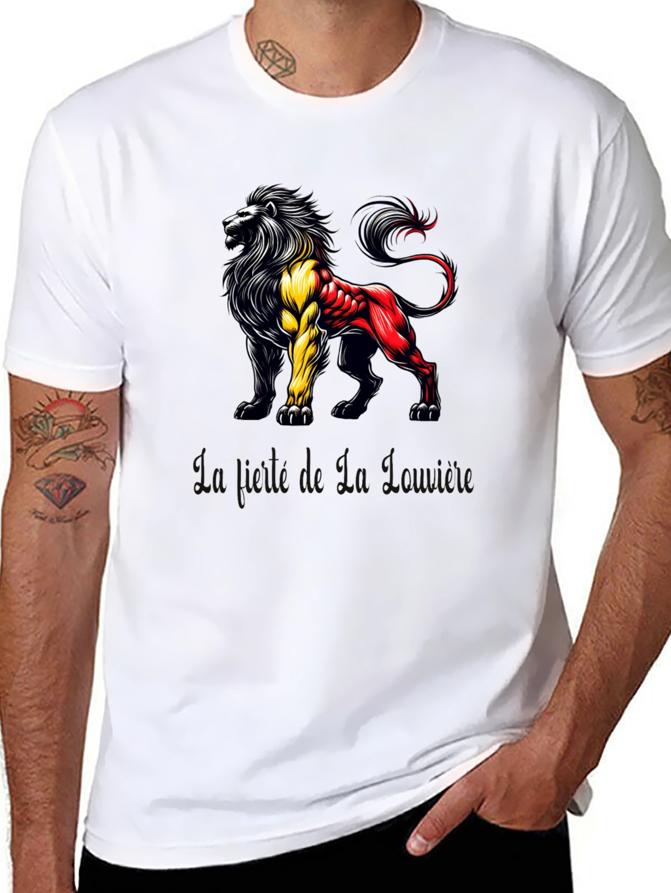 Belgian Lion Graphic Tee - Black