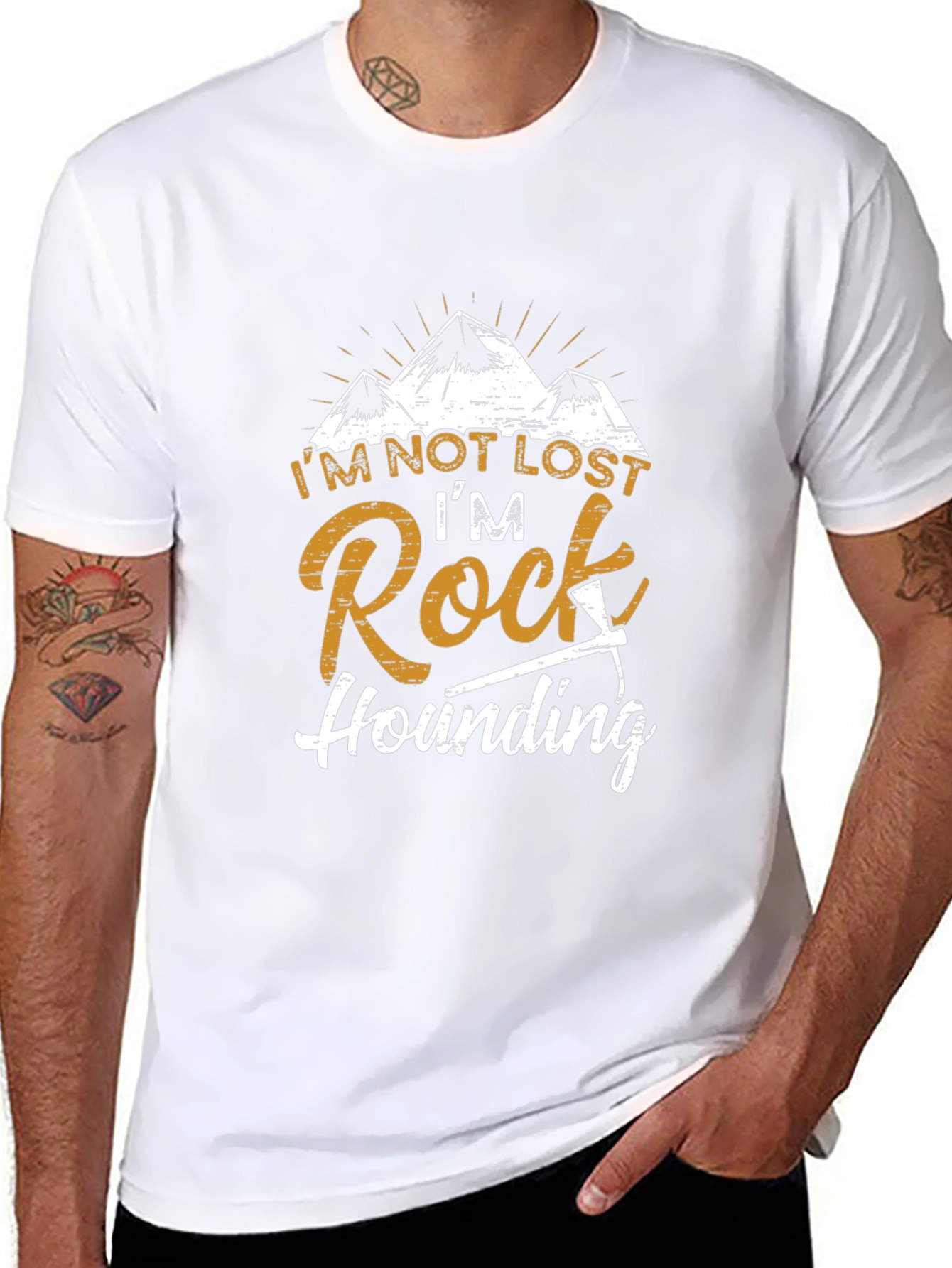 Rock Hounding T-Shirt - Im Not Lost Graphic Tee