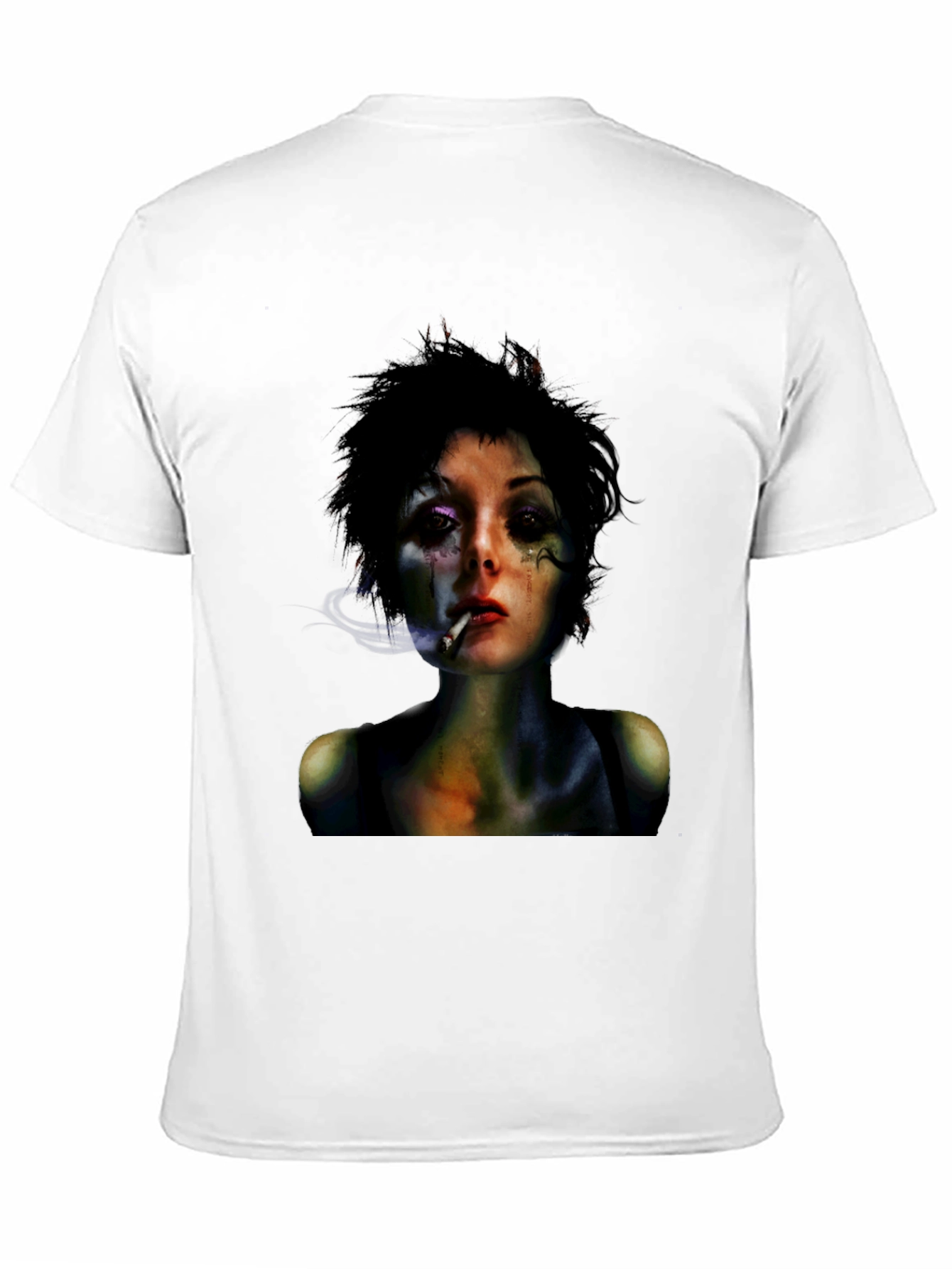 Edgy Woman Graphic Black T-Shirt