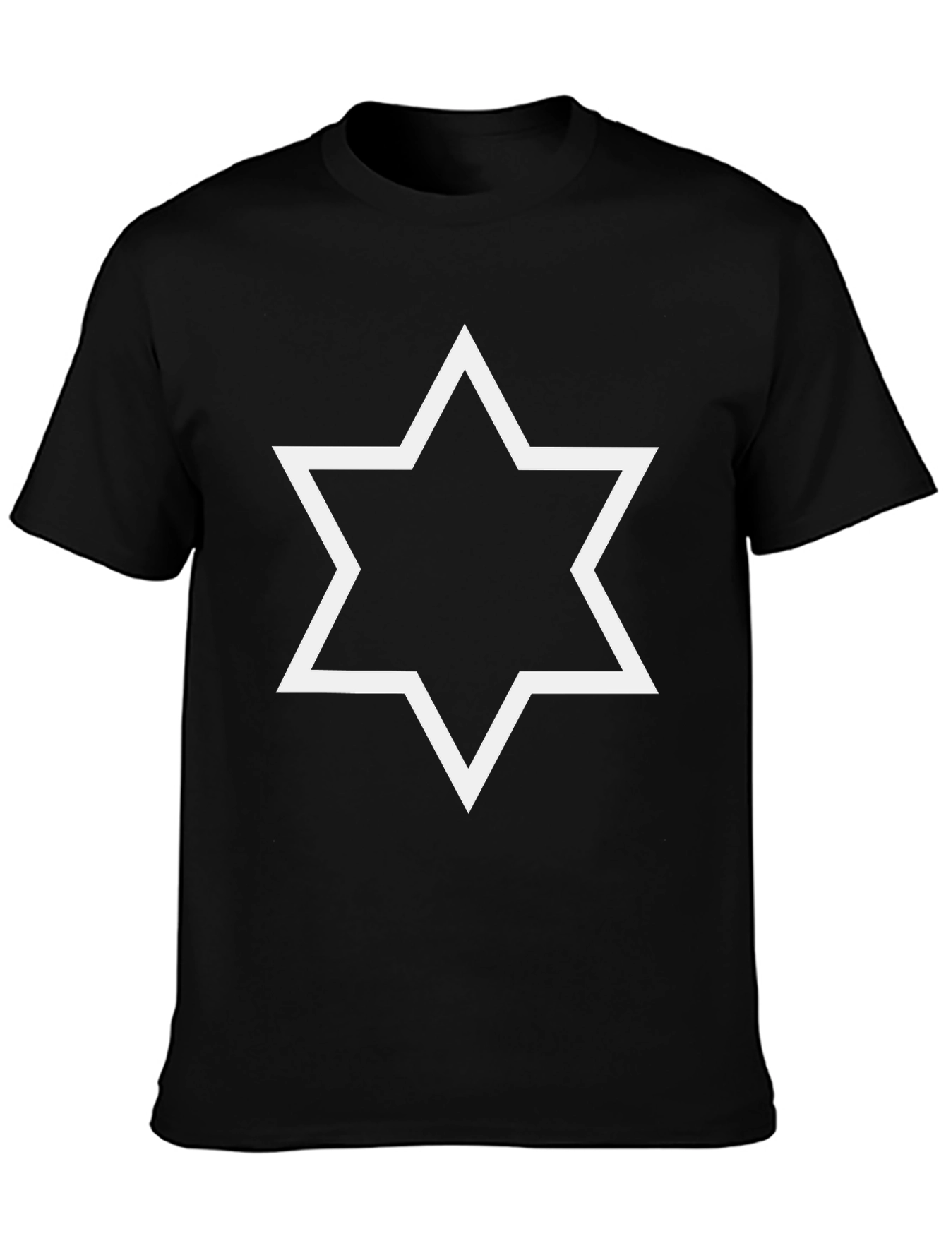 Star of David Graphic Tee - Black