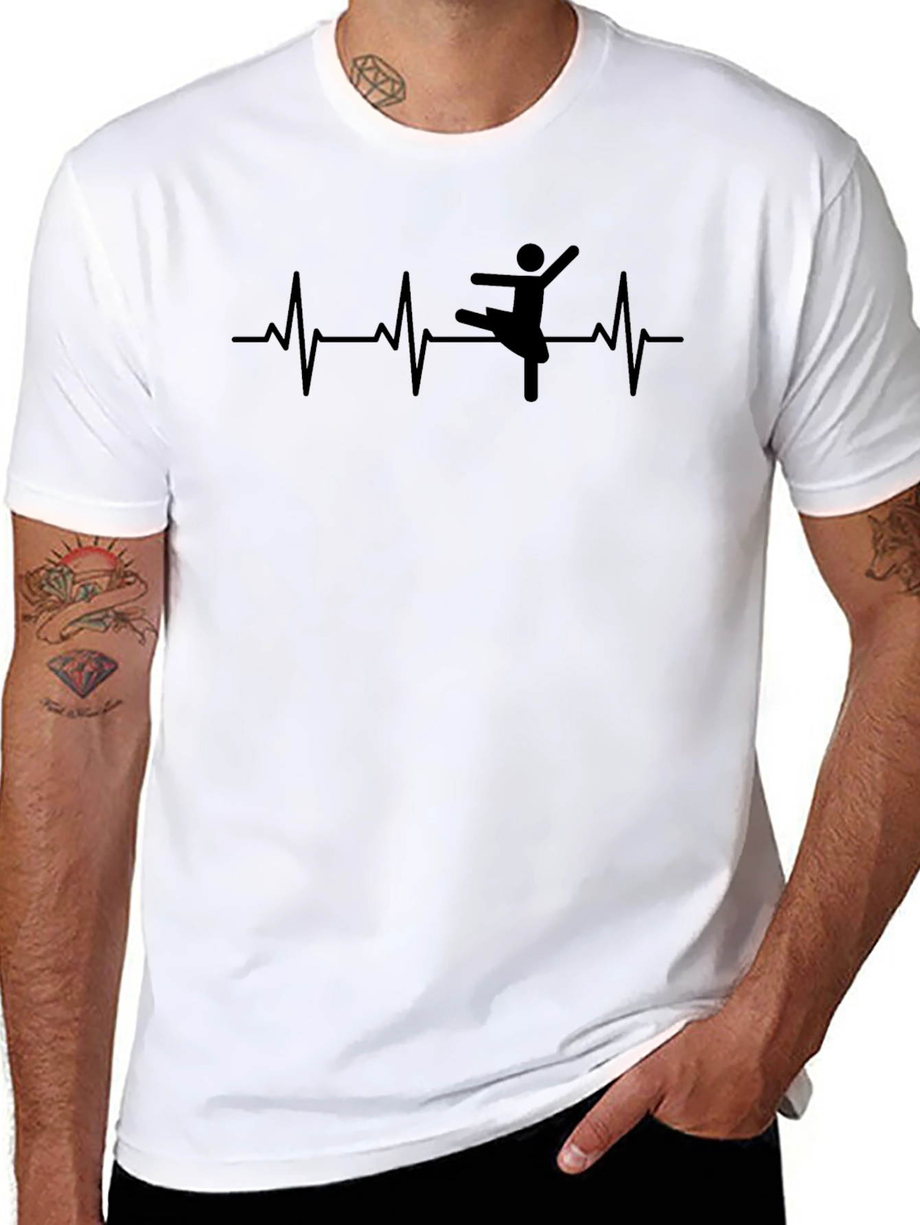 Ballerina Heartbeat T-Shirt - Dance Lover Tee