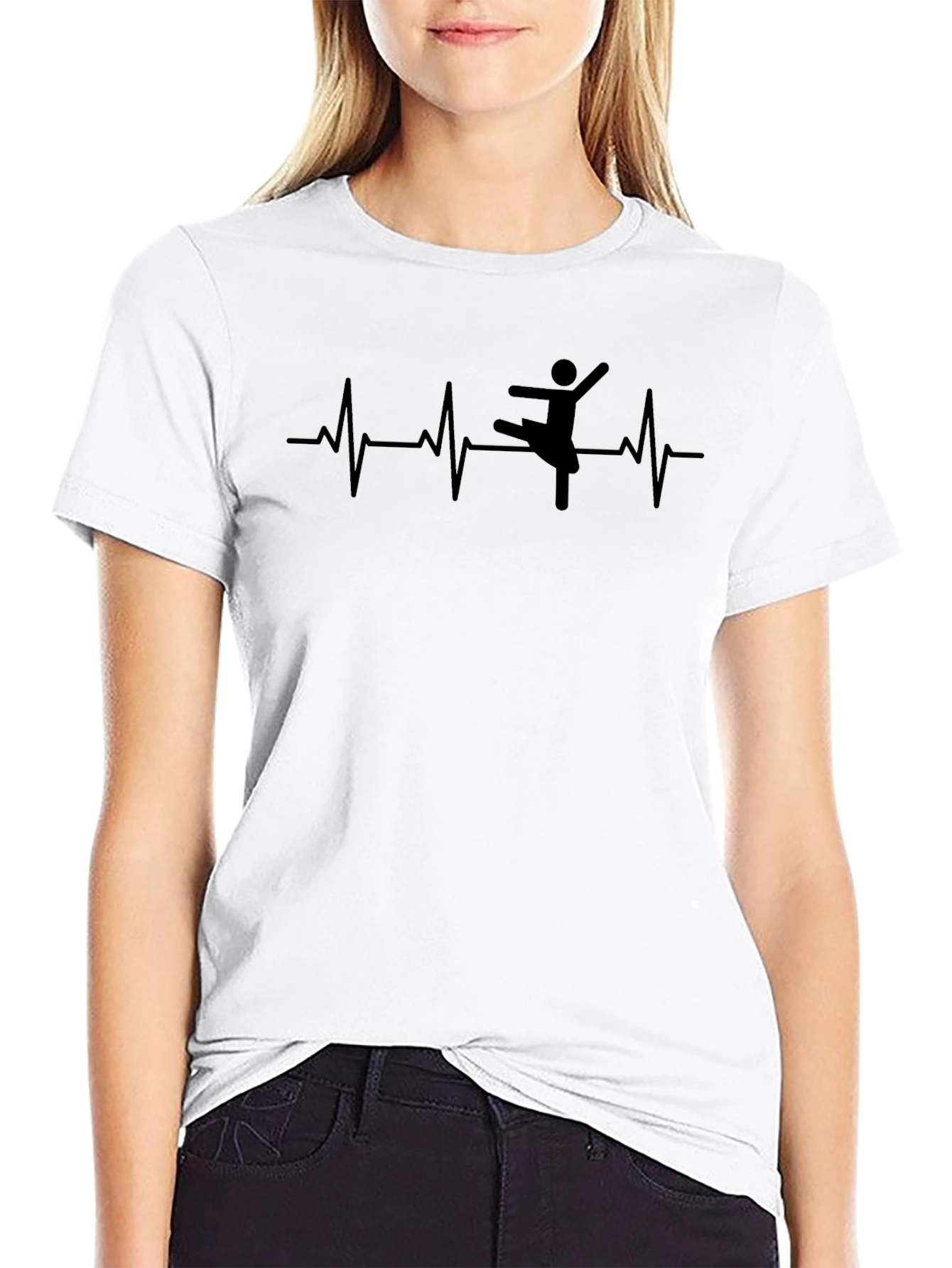Ballerina Heartbeat T-Shirt - Dance Lover Tee