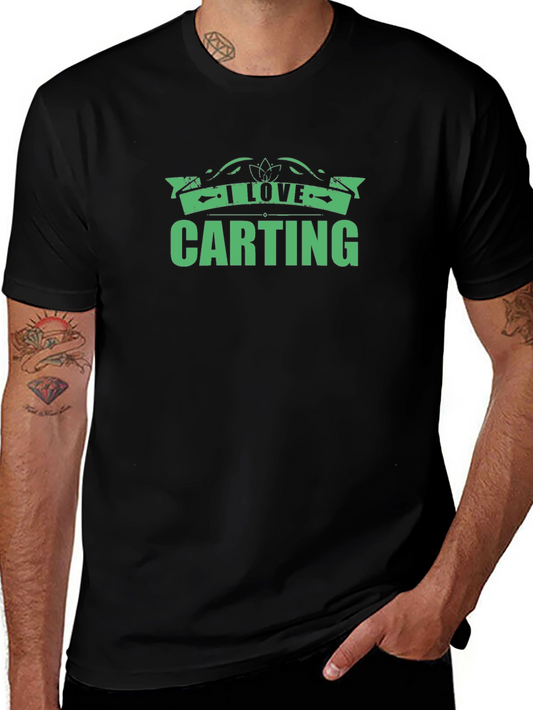 I Love Carting Green Graphic Tee