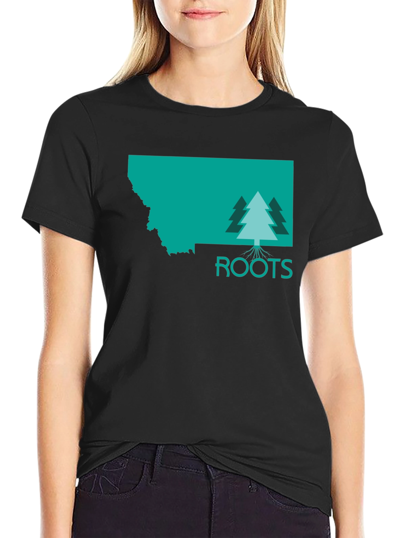 Montana Roots Graphic T-Shirt - Unisex Black Tee