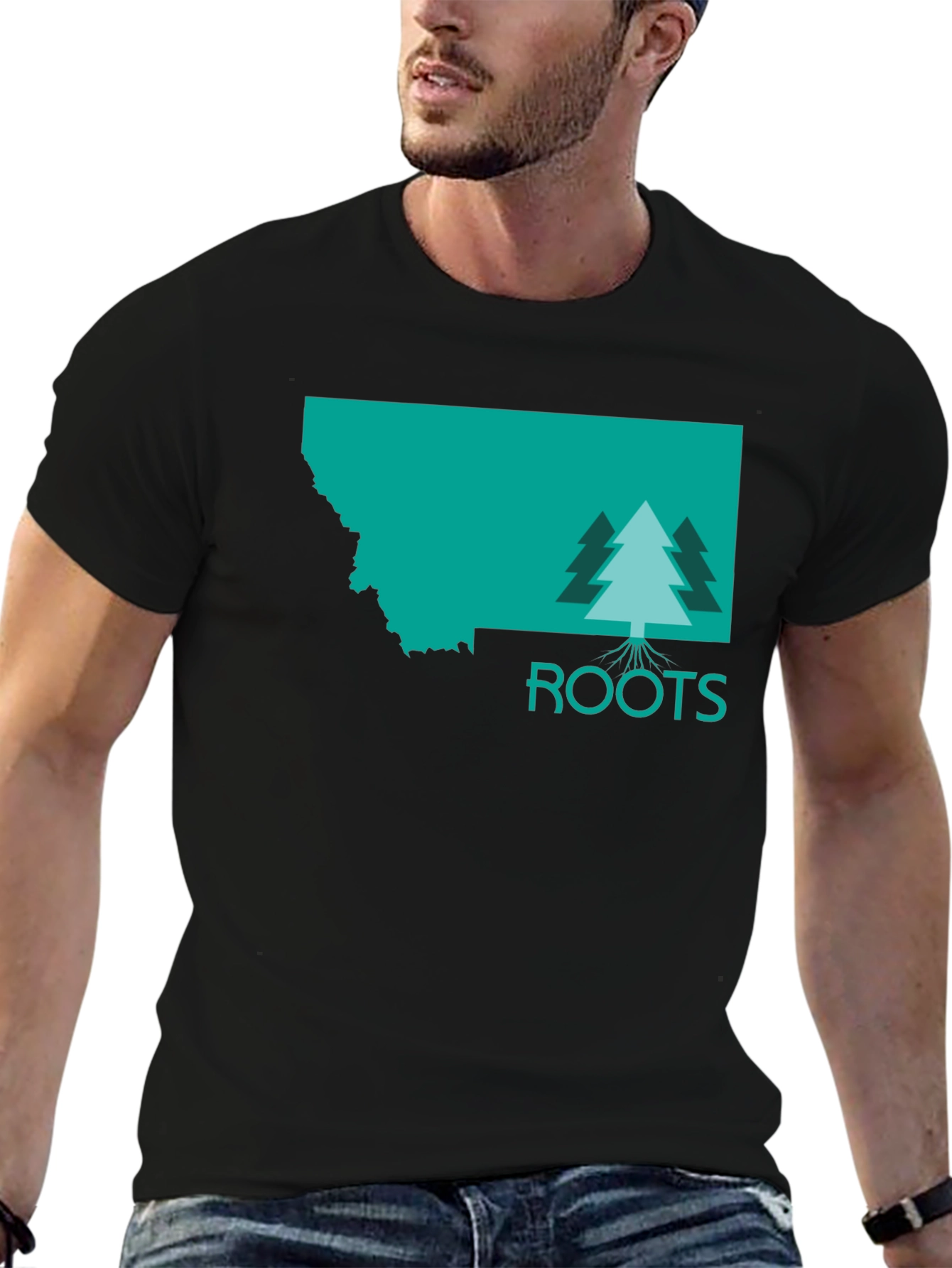 Montana Roots Graphic T-Shirt - Unisex Black Tee