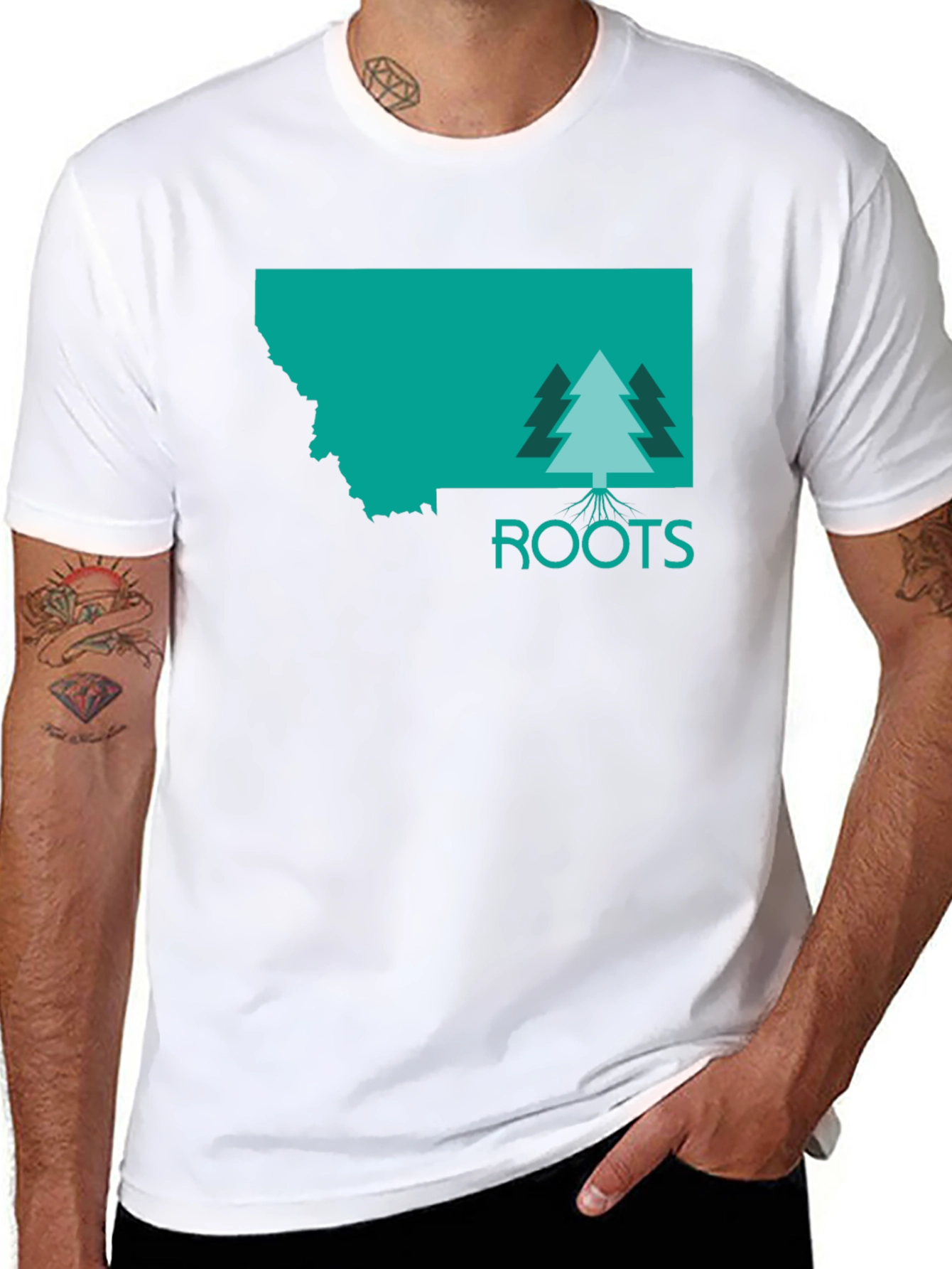 Montana Roots Graphic T-Shirt - Unisex Black Tee