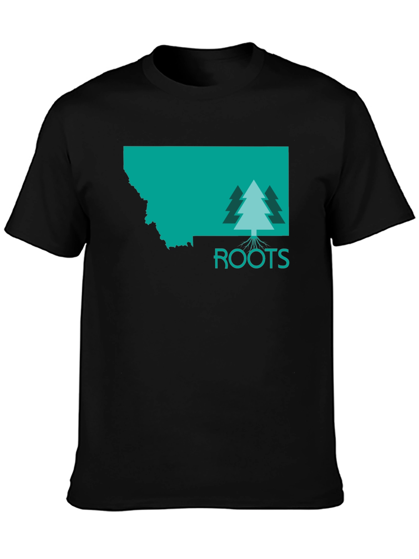 Montana Roots Graphic T-Shirt - Unisex Black Tee