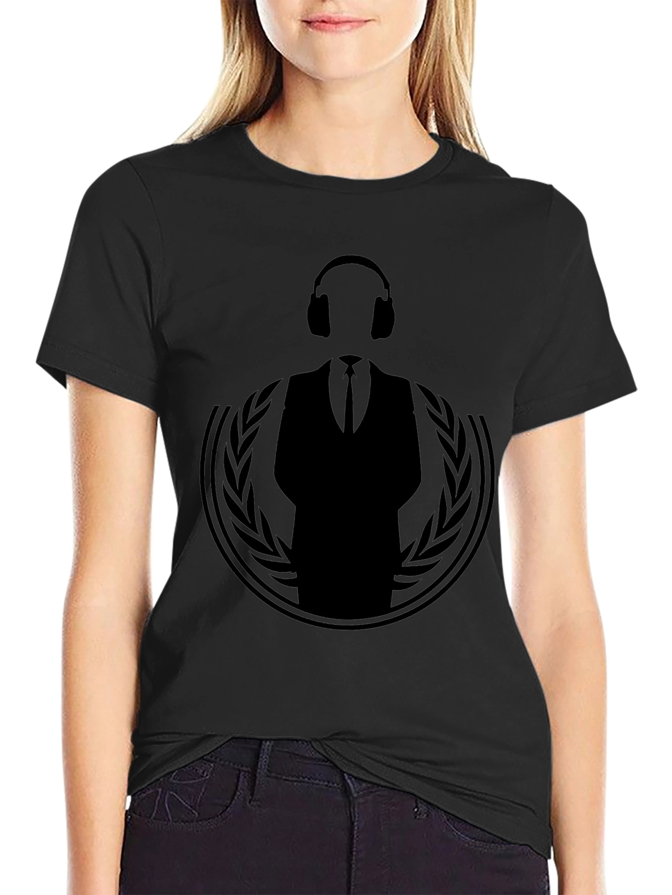 Anonymous DJ Black T-Shirt