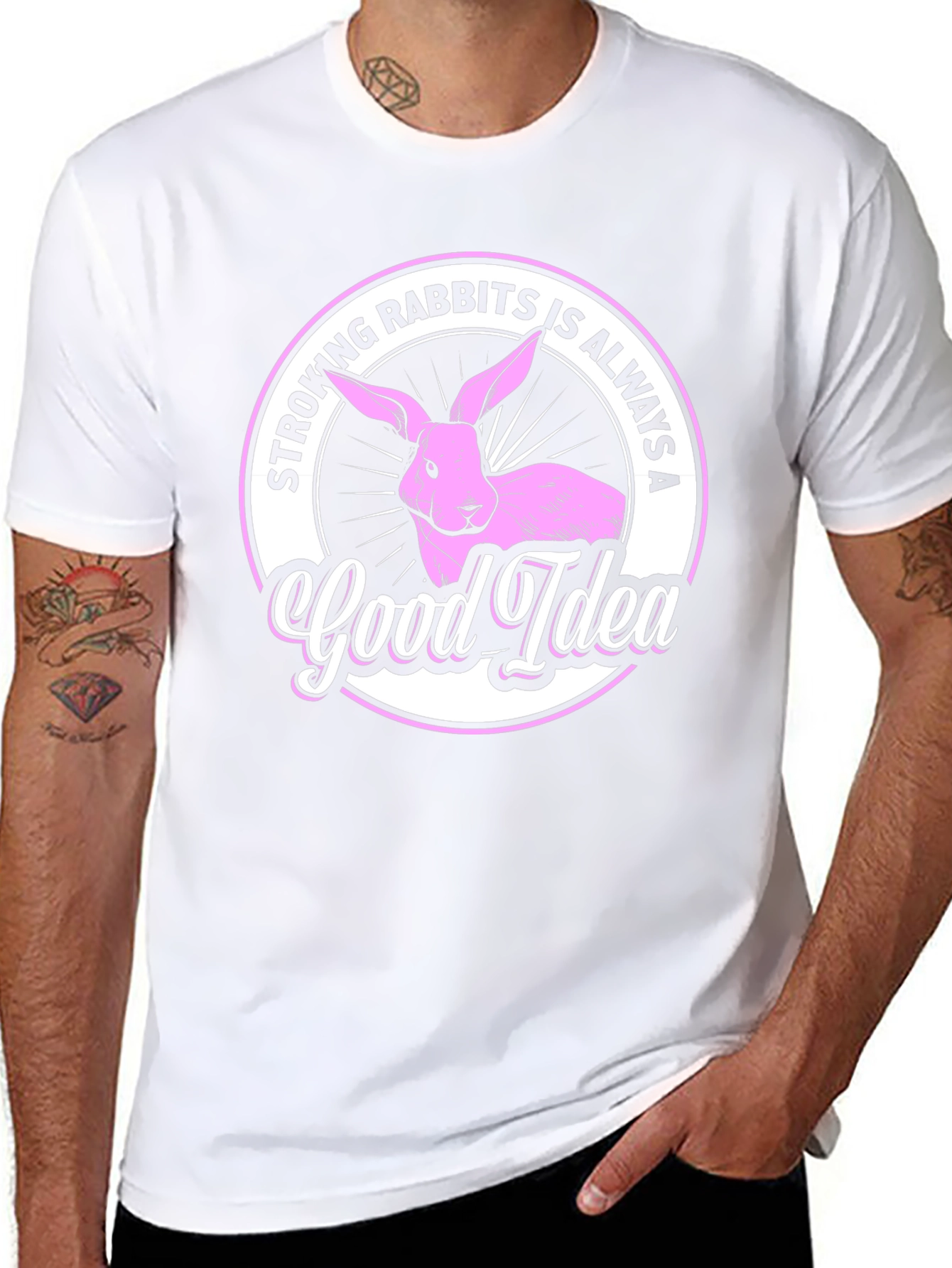 Stroking Rabbits is Always a Good Idea T-Shirt